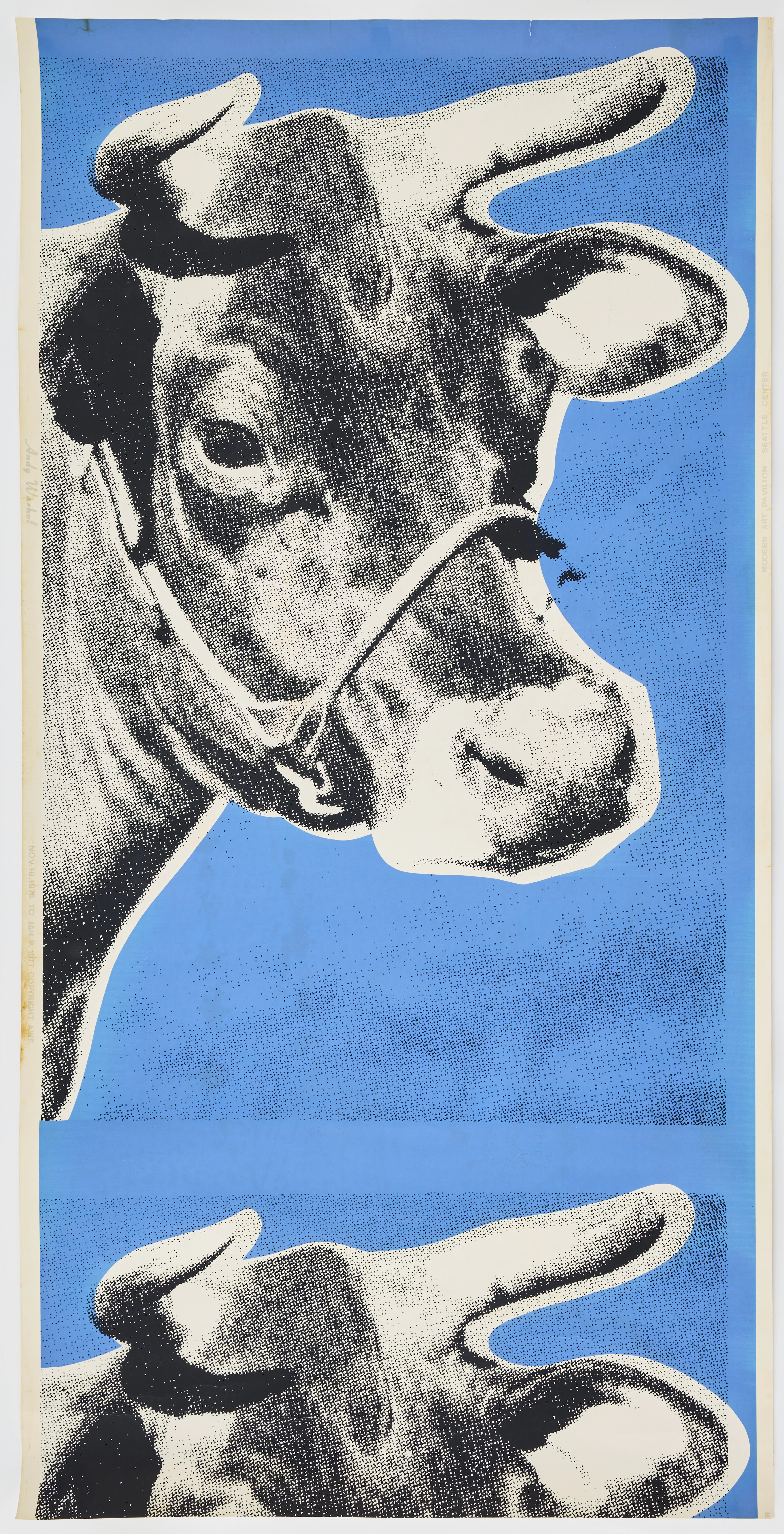ANDY WARHOL. "Cow".