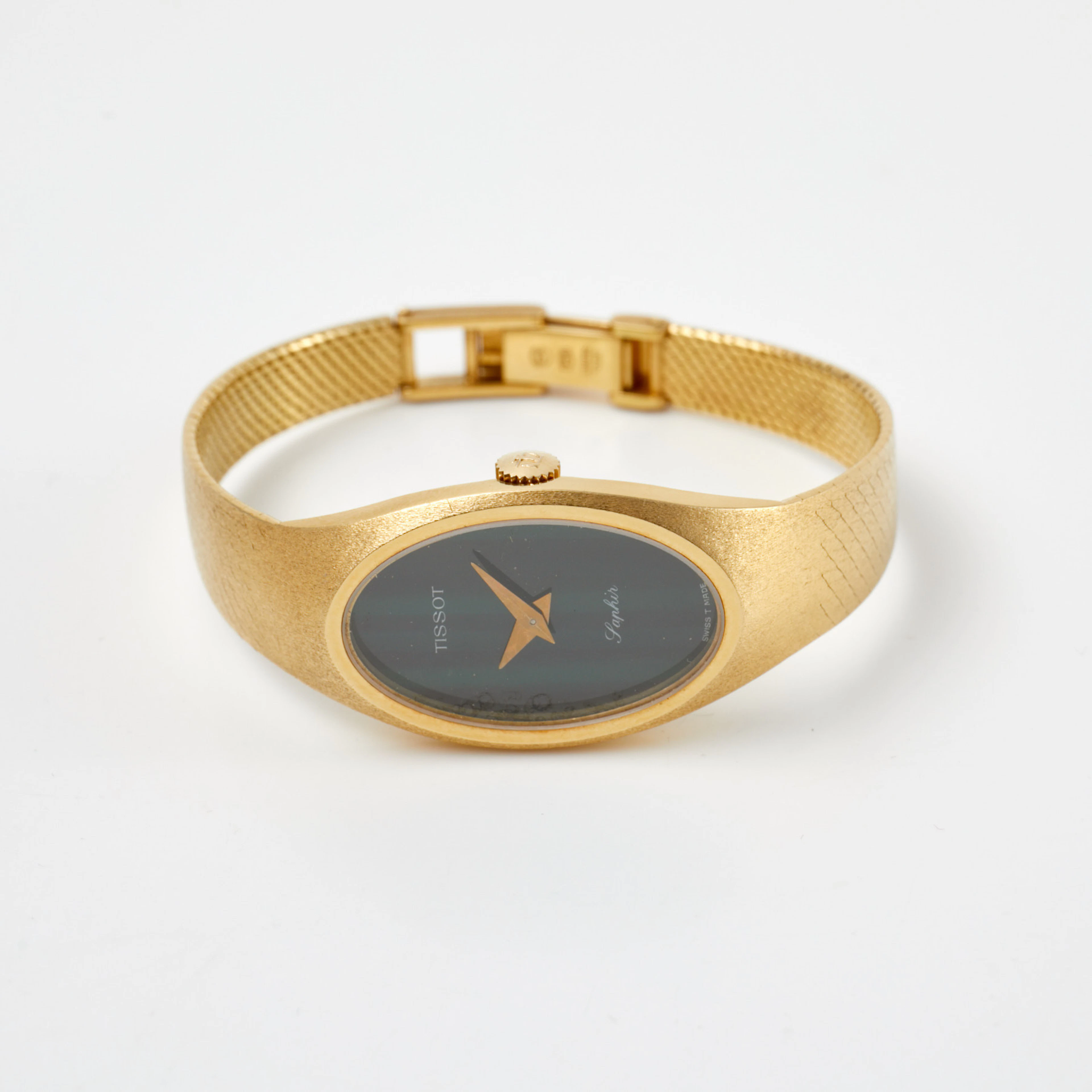 TISSOT Saphir (Swiss T Made), boett och länk i 18 k guld.