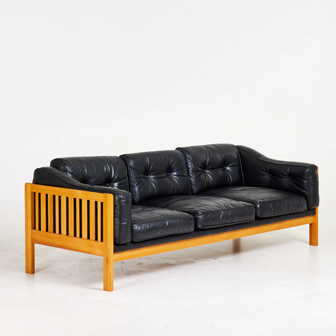INGVAR STOCKUM. Soffa, "Monte Carlo", Futura Möbler Tibro, furu, plymåer
