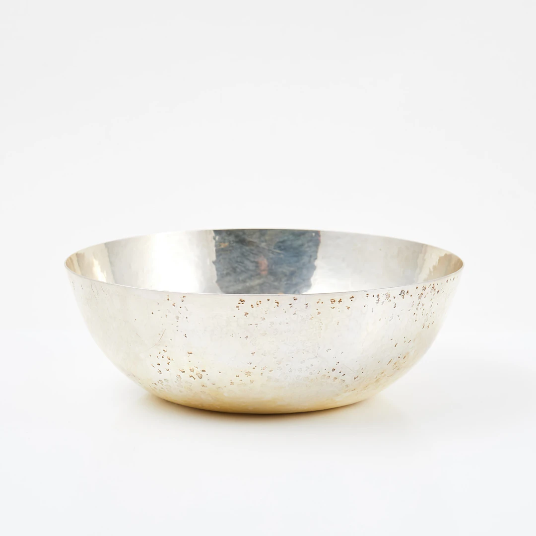 ERIK RÅSTRÖM. Skål, silver, CGR, hamrad yta.