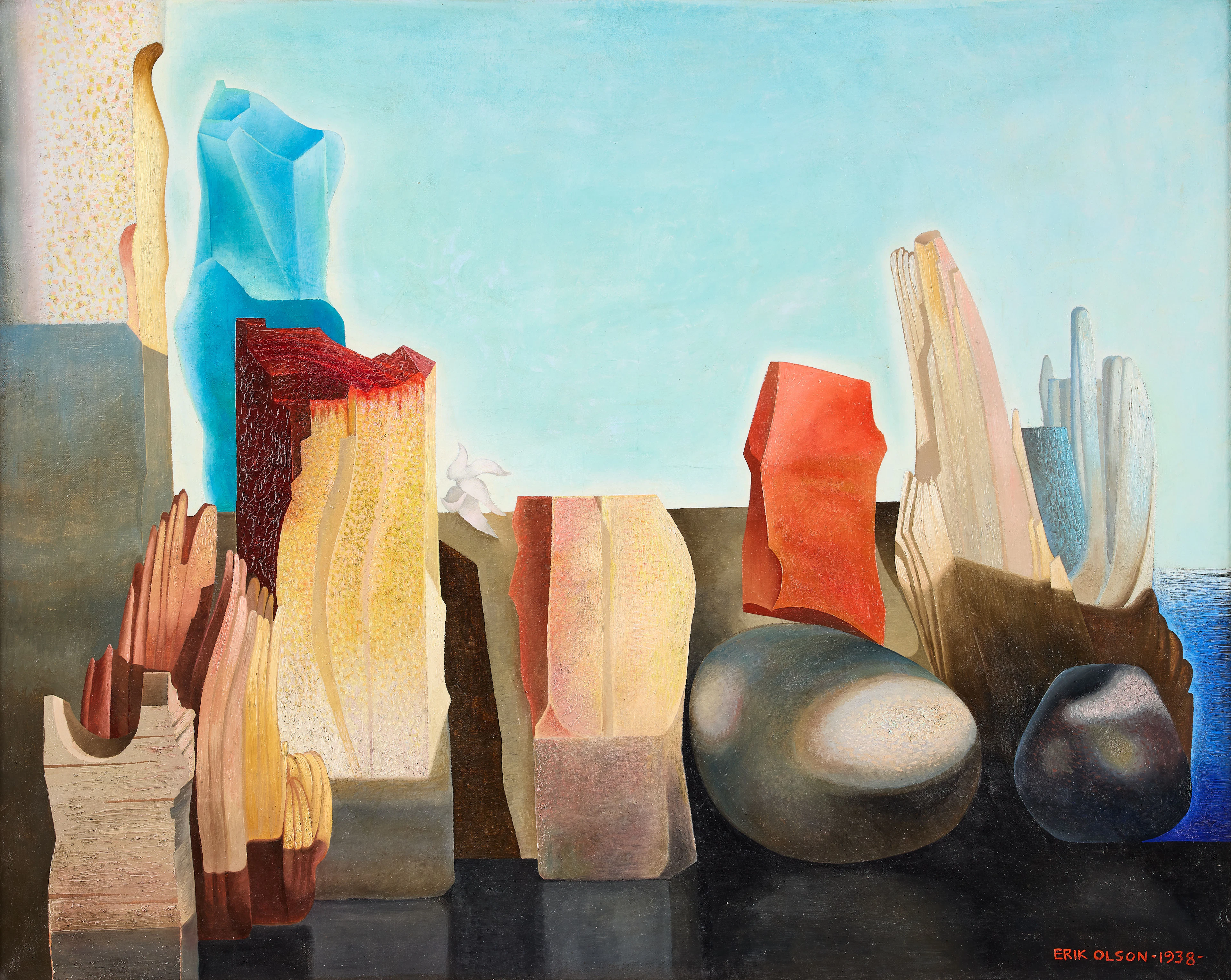 ERIK OLSON. "Nytt land".