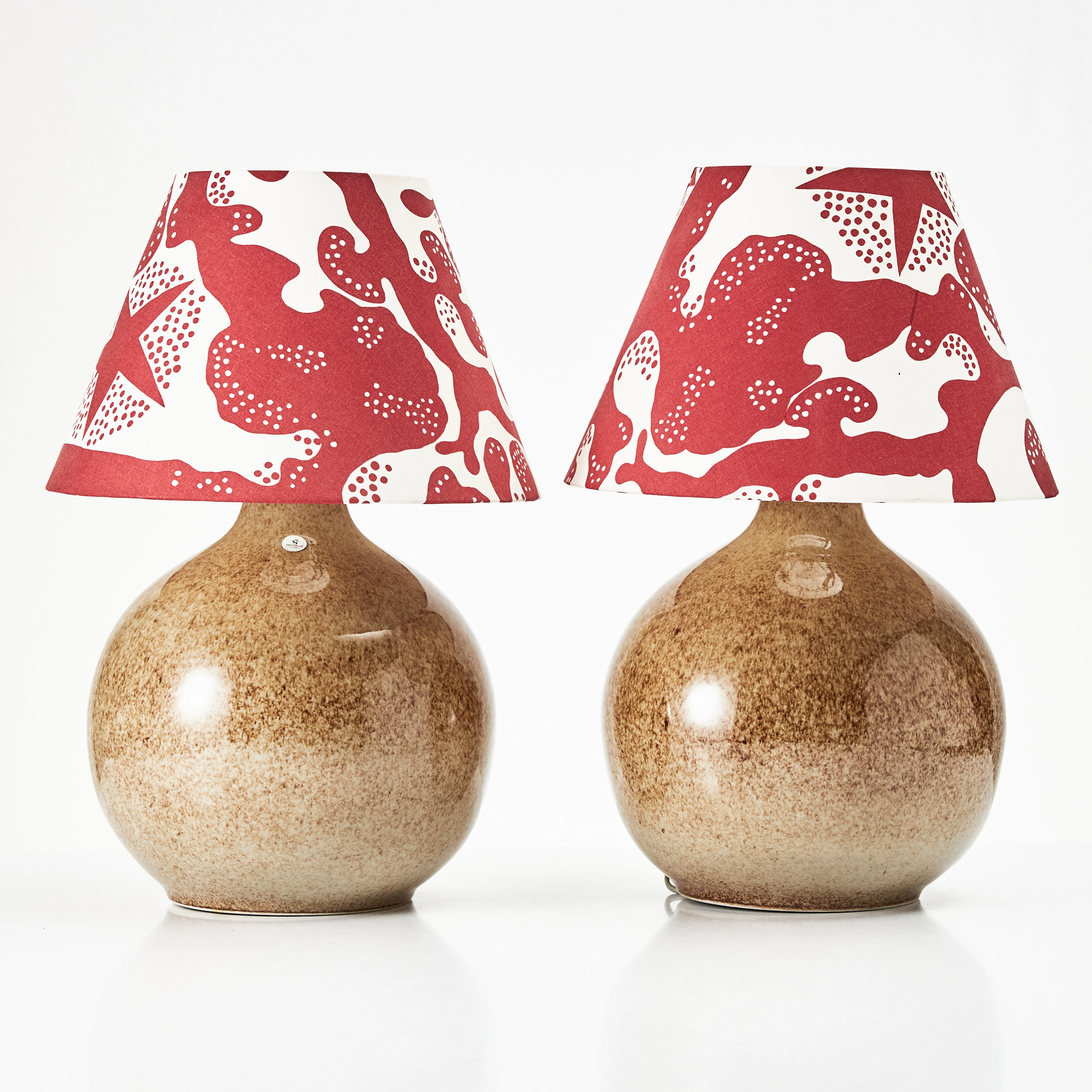 KENT ERIKSSON, bordslampor, Designhuset, stengods, signerad KE, 1900-talets