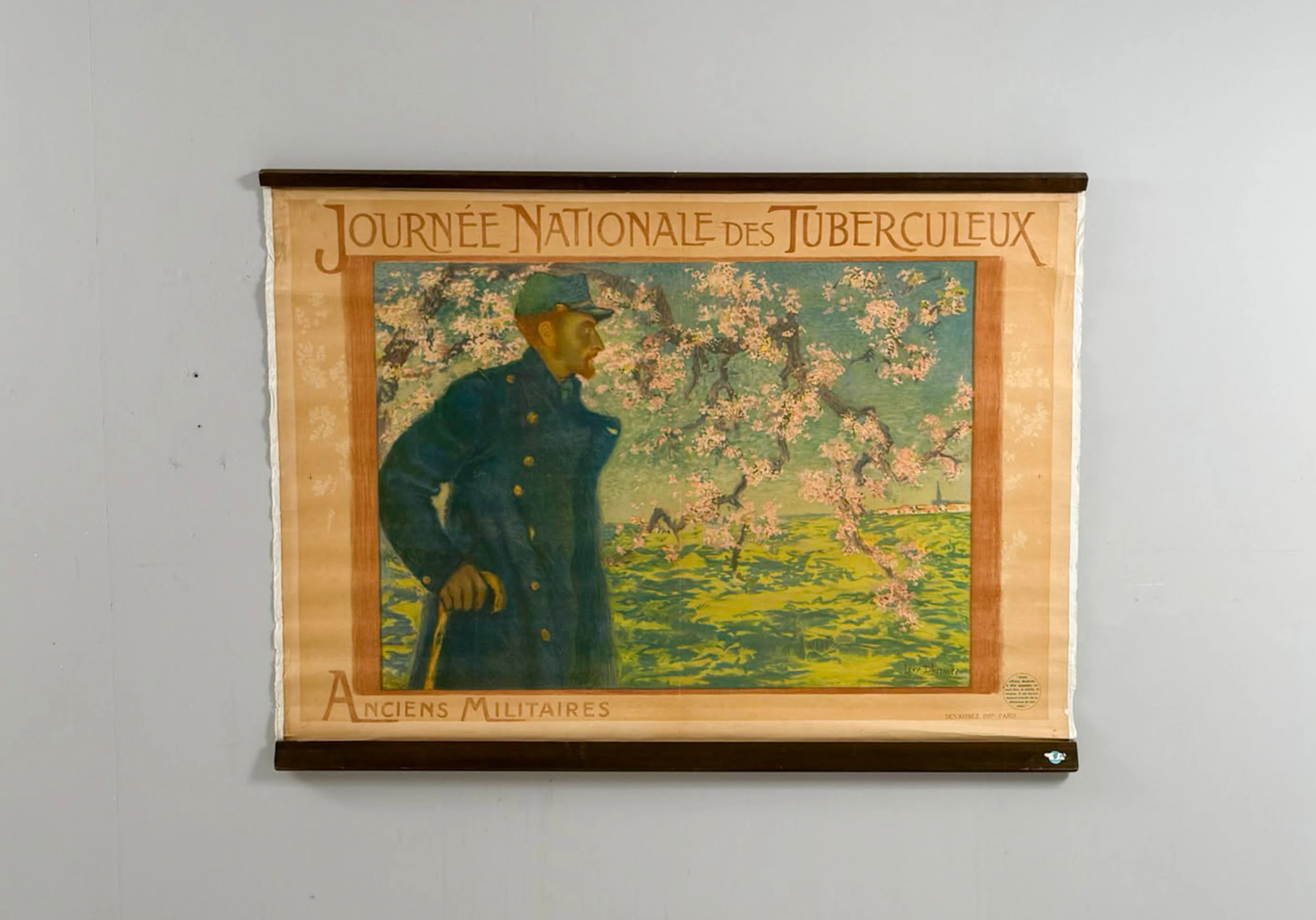 LUCIEN LÉVY-DHURMER. Plakat, 'Journée nationales des tuberculeux'.