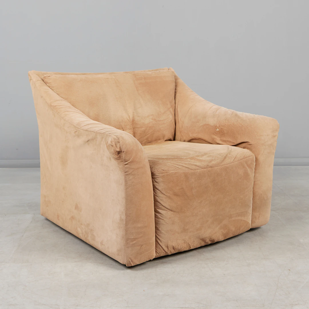 COR. Sessel / Lounge Chair, Alcantara, 1950er Jahre, Deutschland.