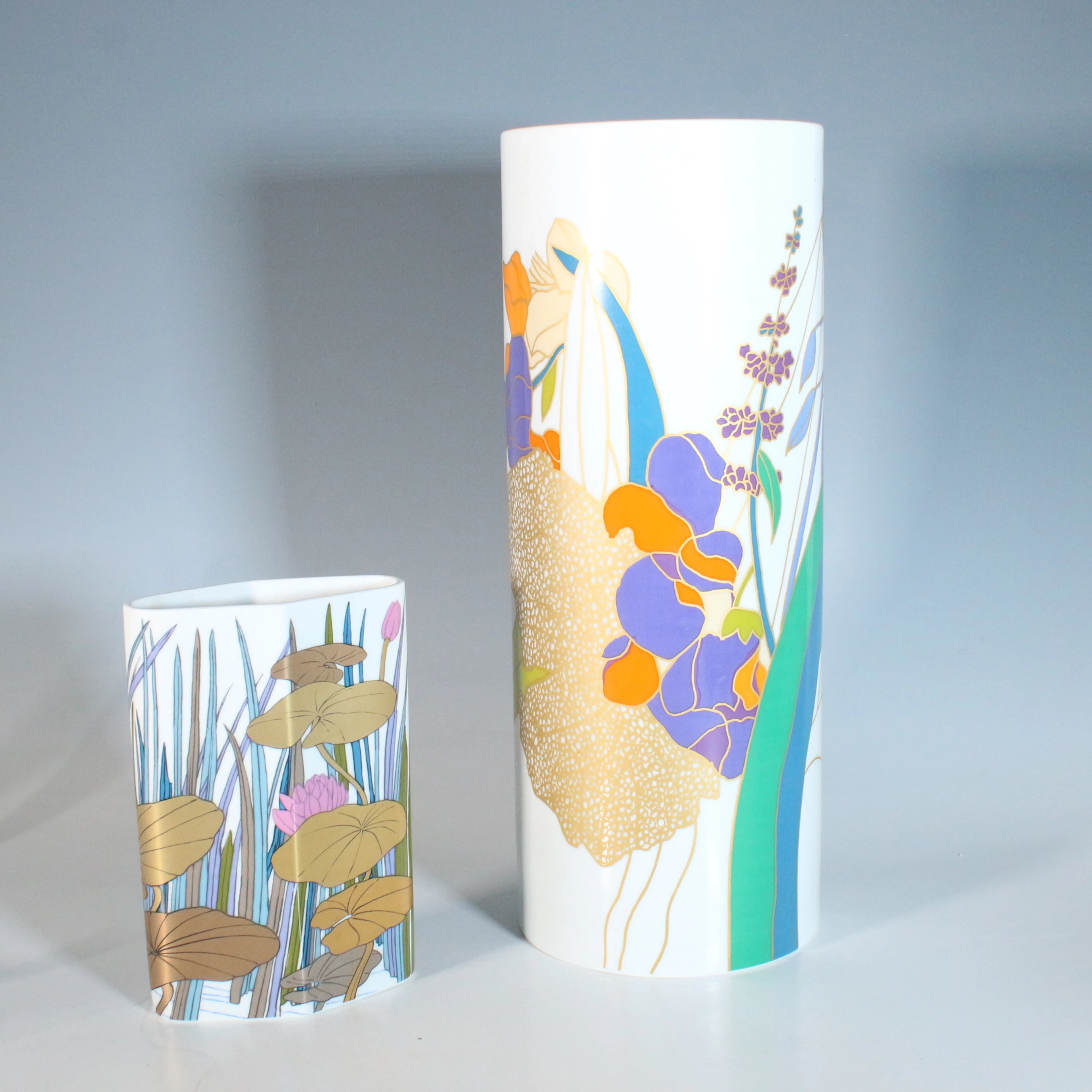 ALAIN LE FOLL, WOLF BAUER (1938). Rosentahl, Studio Line, Zwei Vase