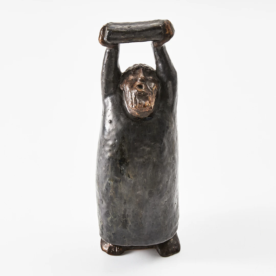 ÅKE HOLM. "Moses med stentavlorna", skulptur, Höganäs.