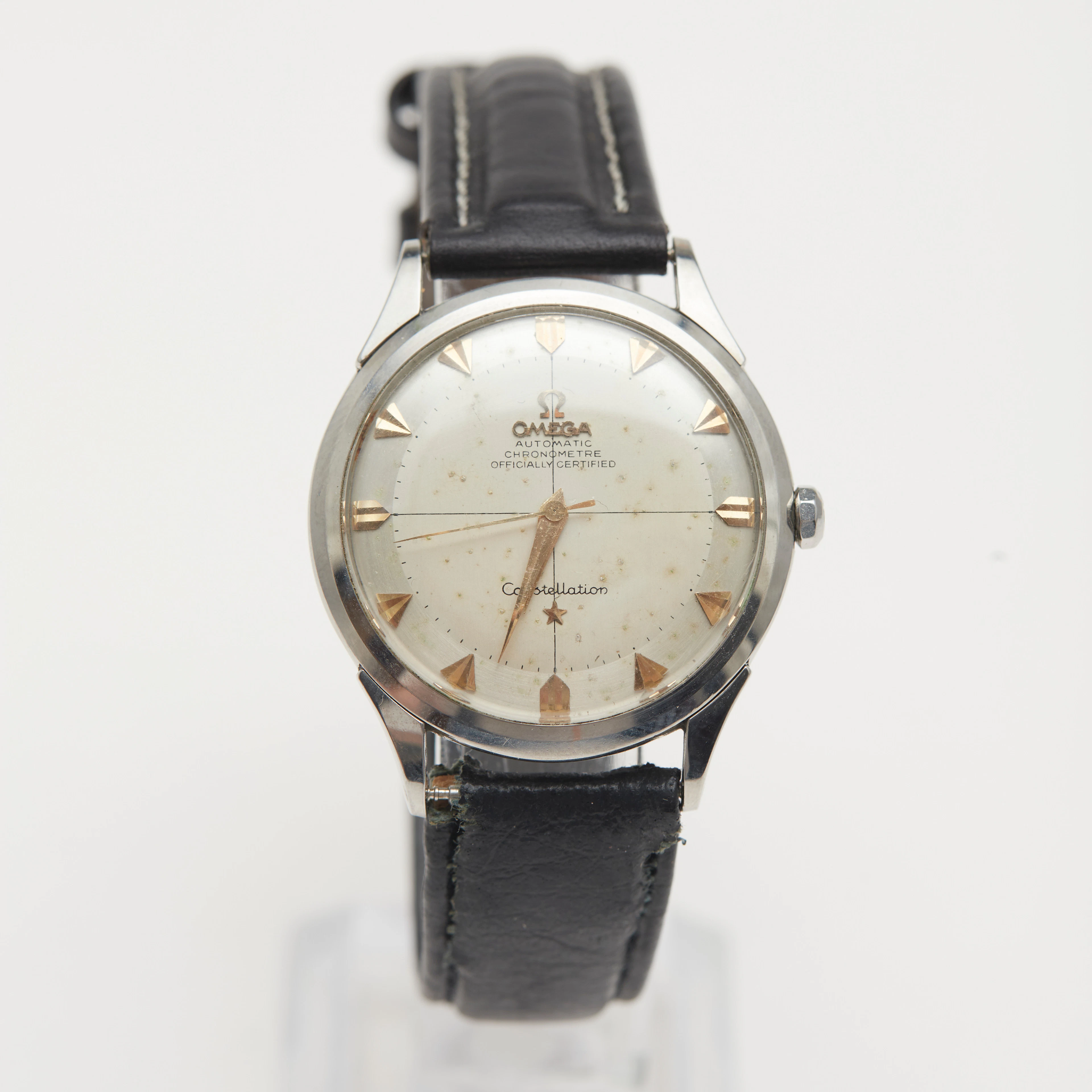 OMEGA. Armbanduhr/ Chronometer, 'Constellation', Handaufzug, 1950er/1960er