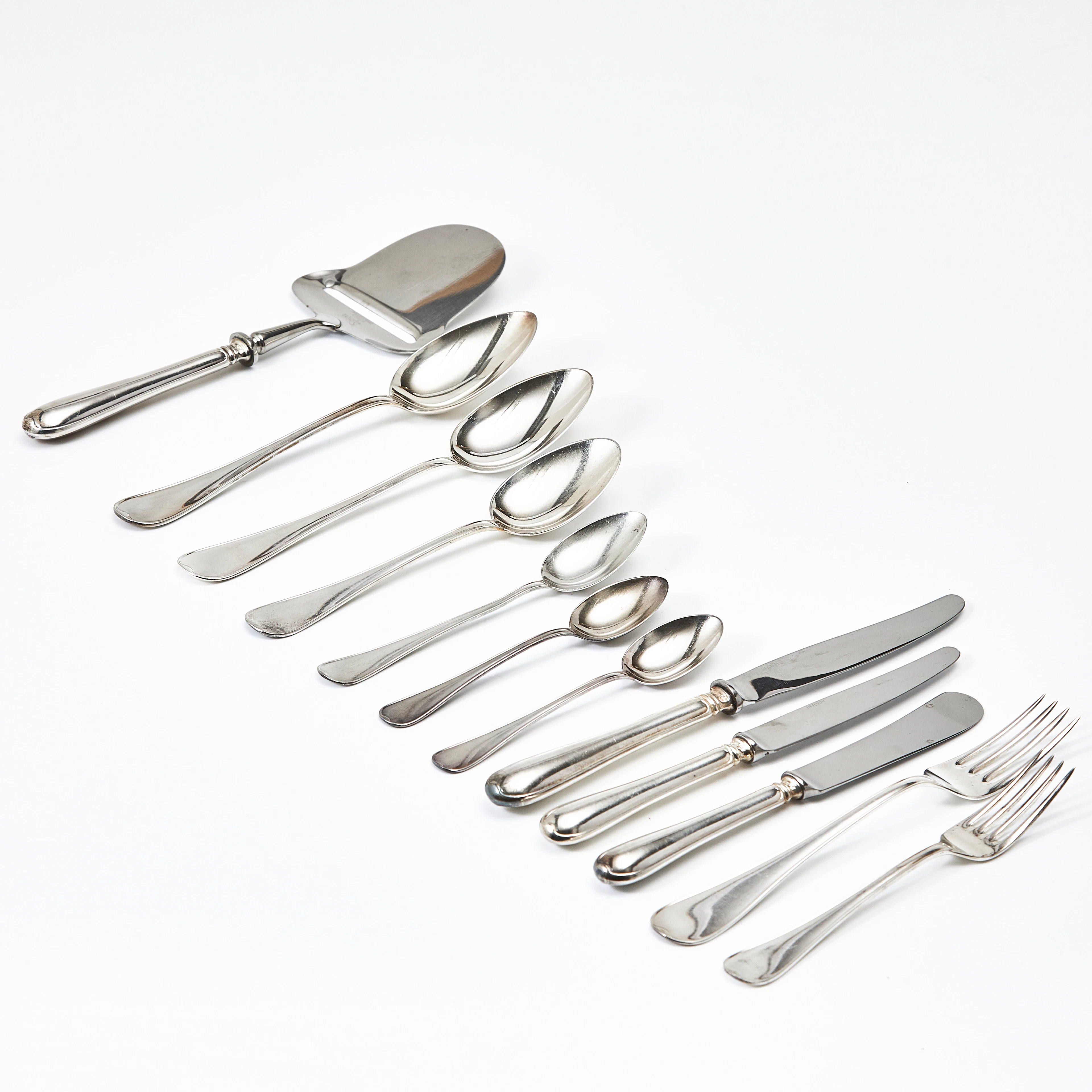 BESTICK, 135 dlr, silver, modell Svensk Rund, GAB, 1960-tal.