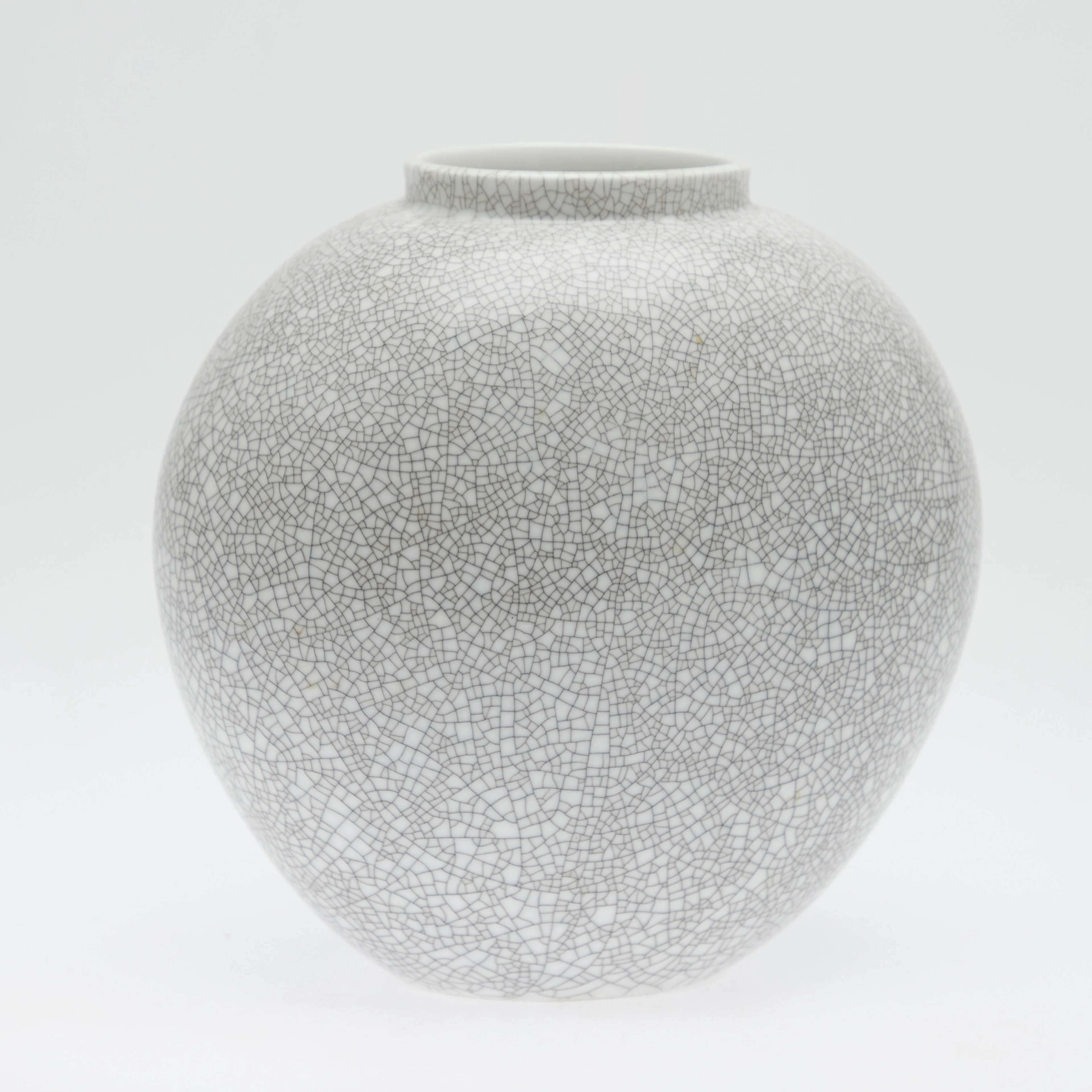 TRUDE PETRI. KPM, Vase mit Craquelé-Dekor, Porzellan, vor 1933, Berlin