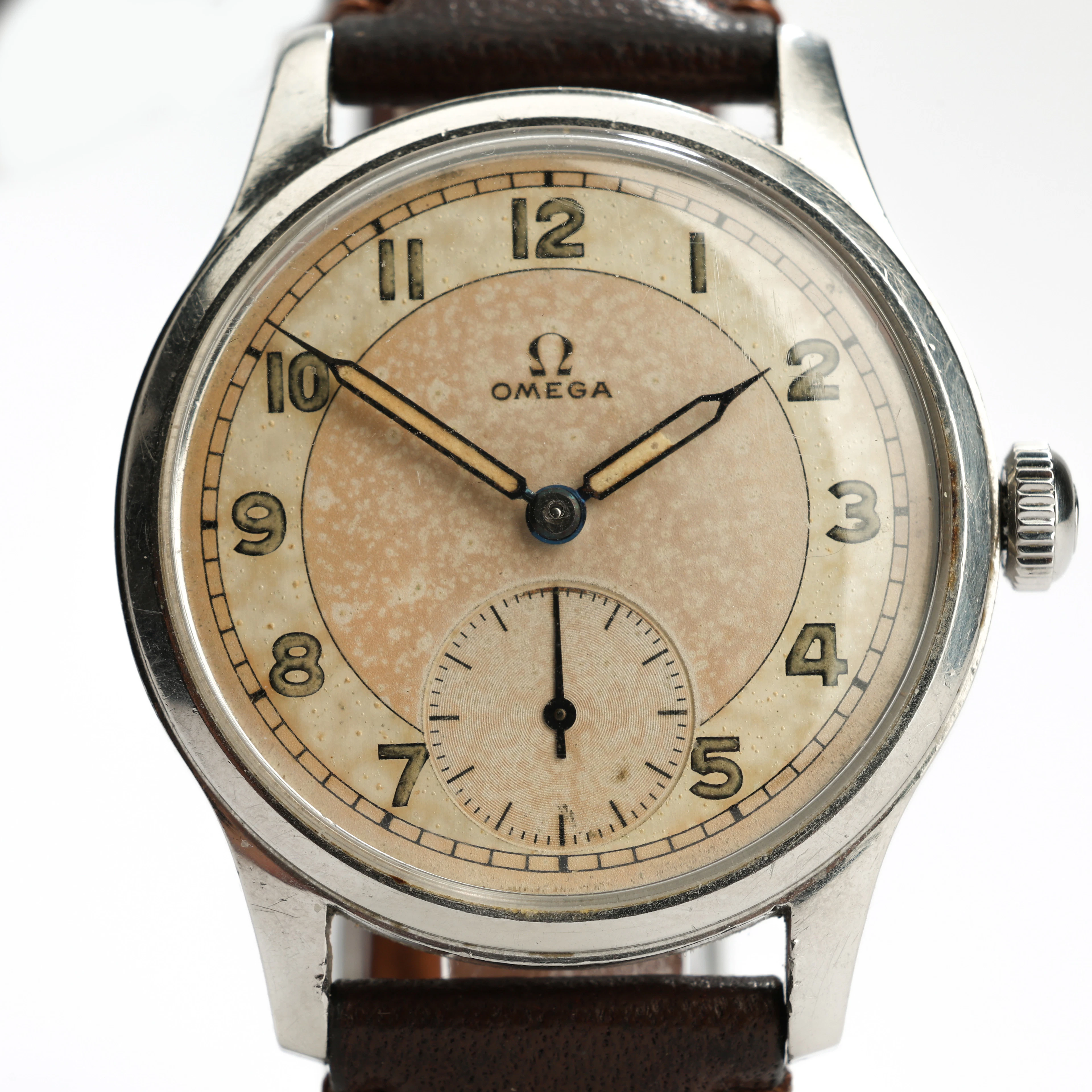 OMEGA, "Suverän", armbandsur, stål, manuellt uppdrag, ca 1944.