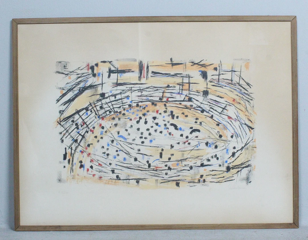 FRED ANDERSSON (1921-1989). 'Arena', Lithographie, limitiert, Ed.
