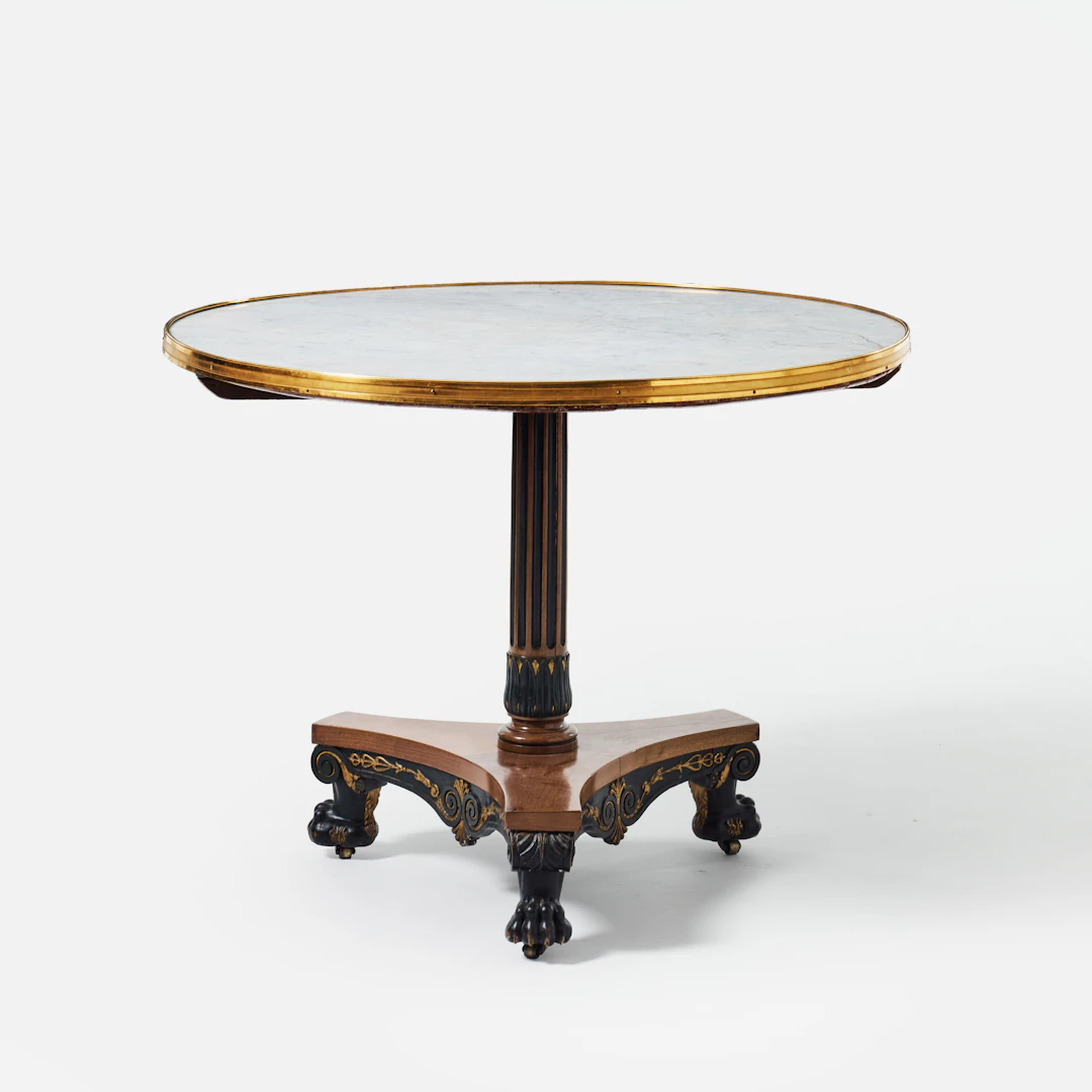 SALONGSBORD, empire, Frankrike 1800-talets första början, fanerat