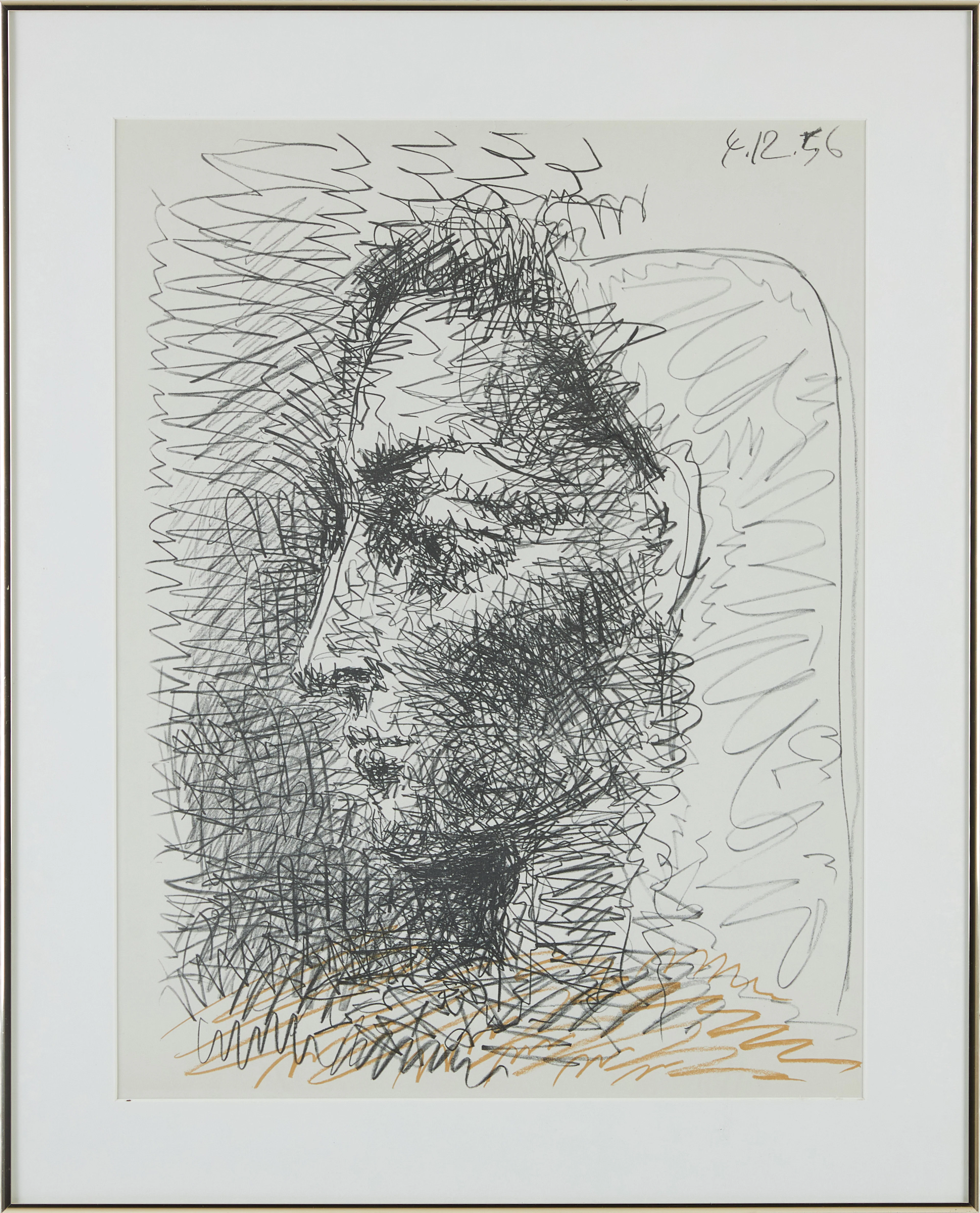 UTSTÄLLNINGSAFFISCH, Picasso, Portrait de Jacqueline, Galerie H. Matarasso