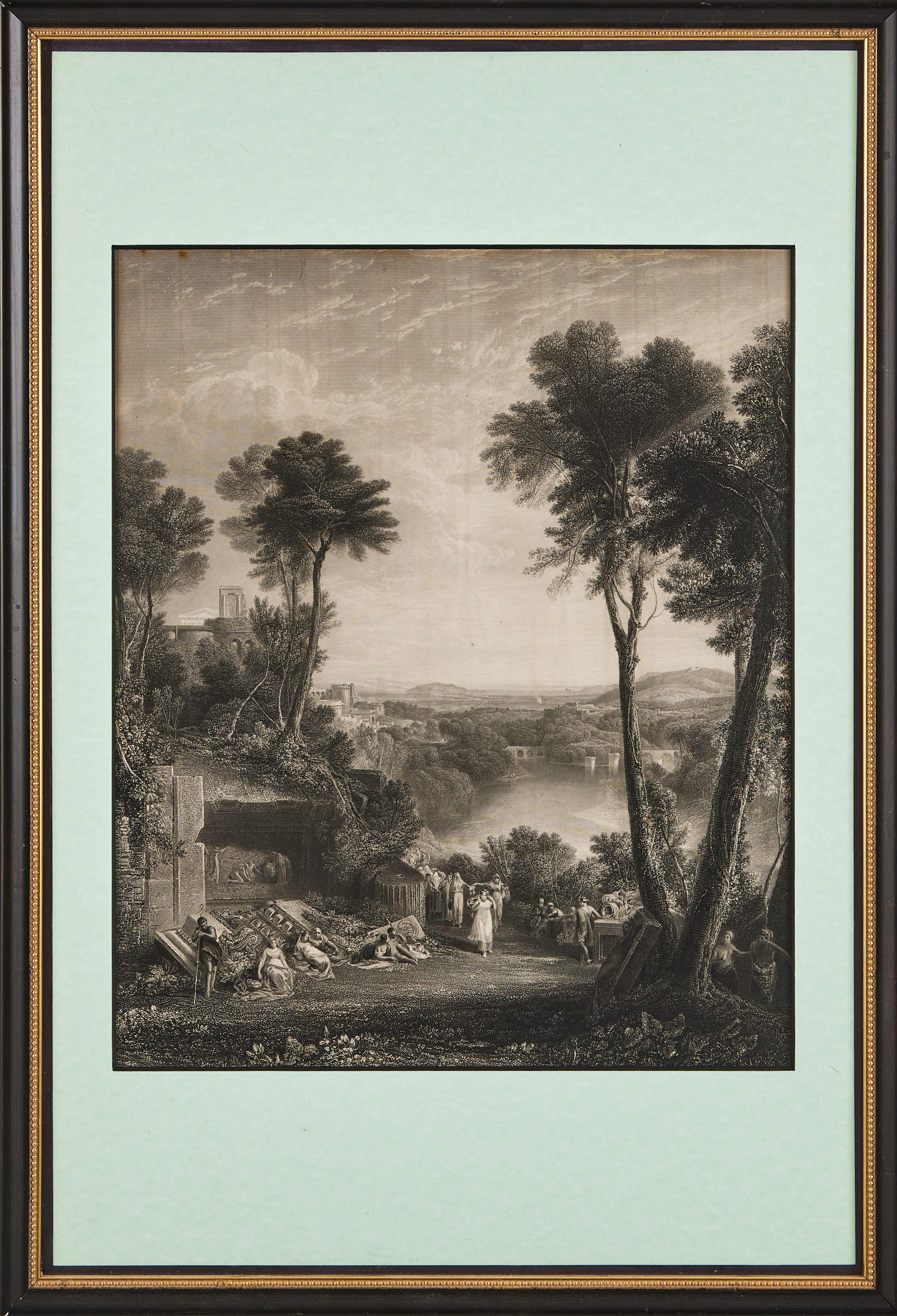 JOSEPH MALLORD WILLIAM TURNER. EFTER. 2 st, "Crossing the Brook" samt