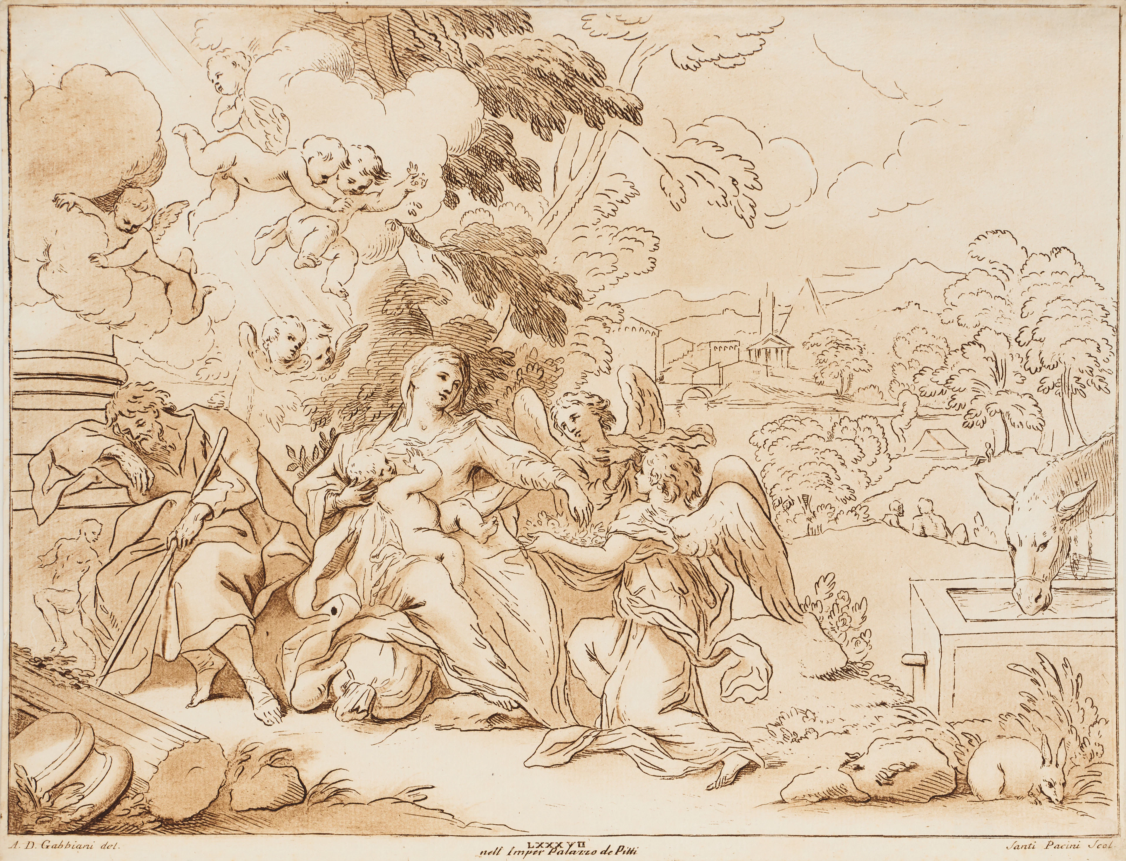 SANTE PACINI (ITALY 1735-CIRCA 1790) AFTER ANTON DOMENICO GABBIANI