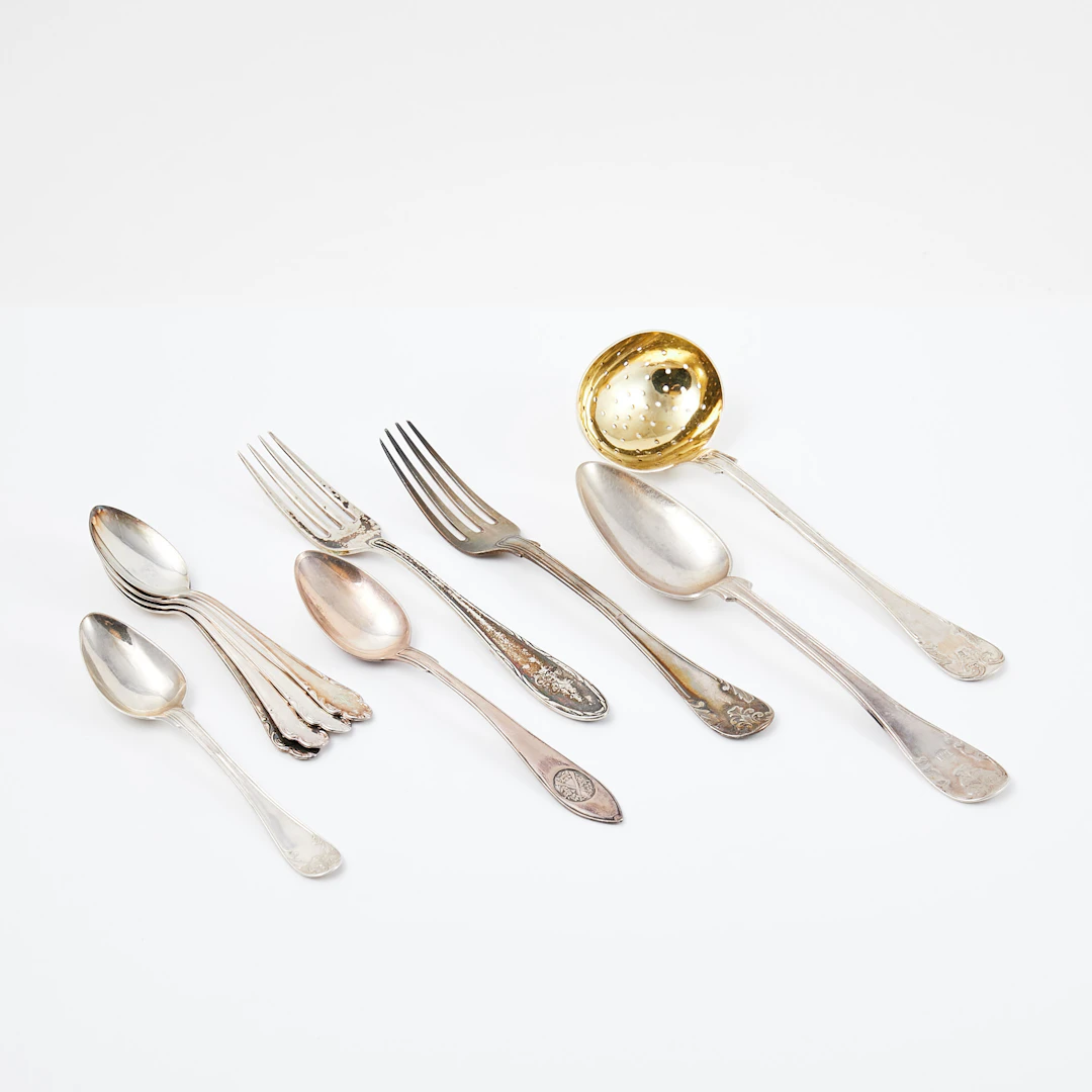 BESTICKDELAR. 10 dlr, silver, blandade tillverkare och årtal, Sverige