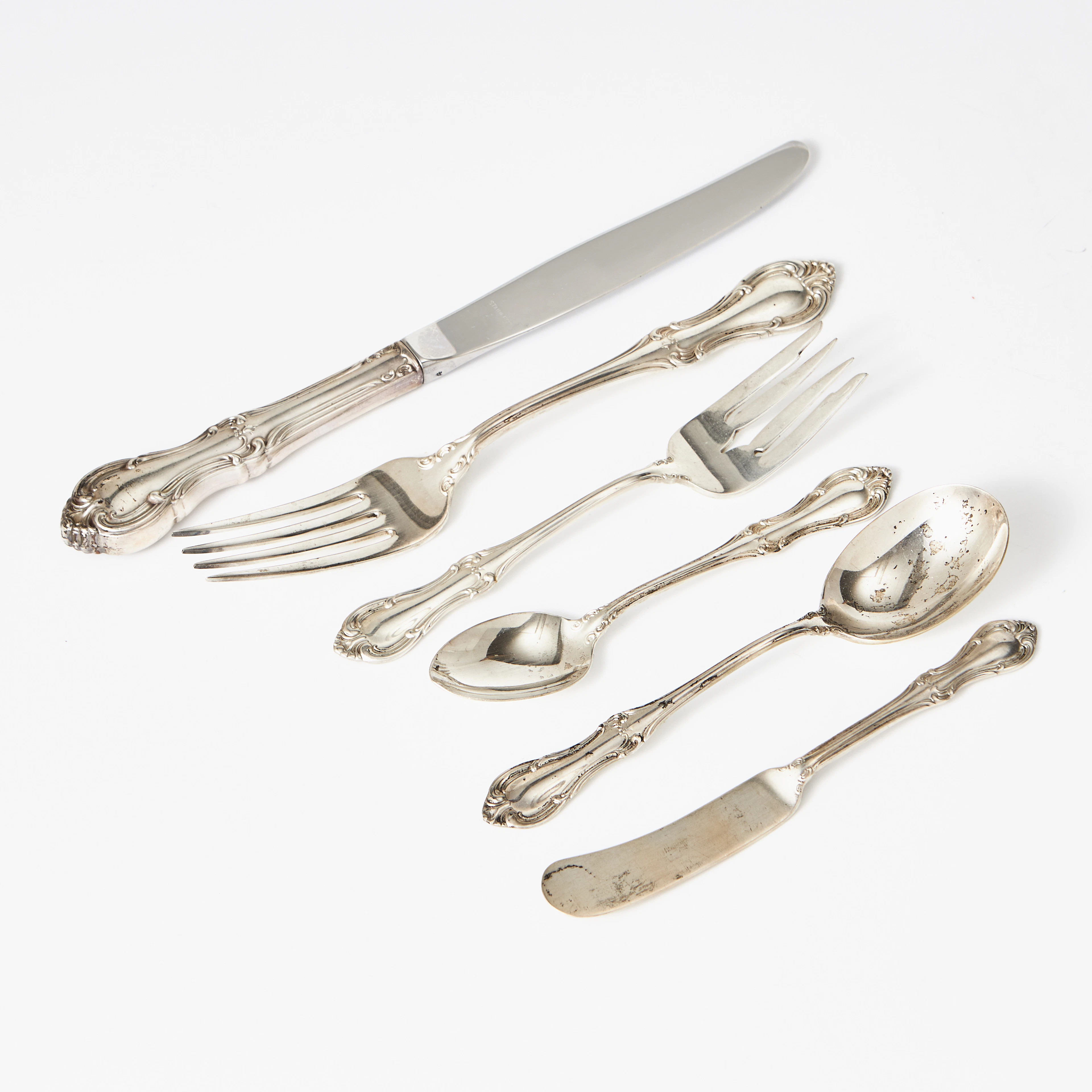 BESTICKSERVISDELAR (23), sterlingsilver, "Joan of Arc", USA.