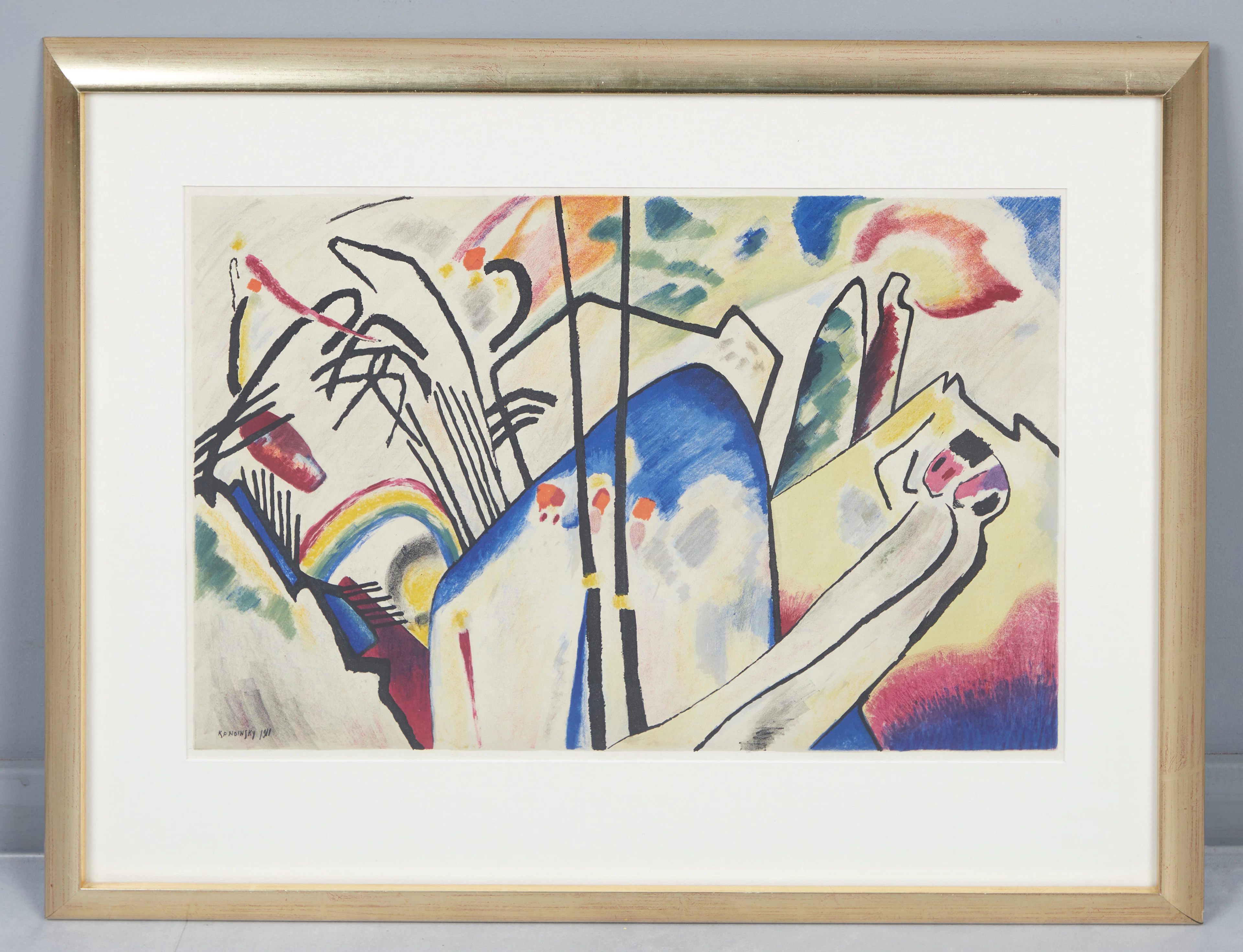 WASSILY KANDINSKY (1866-1944). Composition IV, Farblithographie.