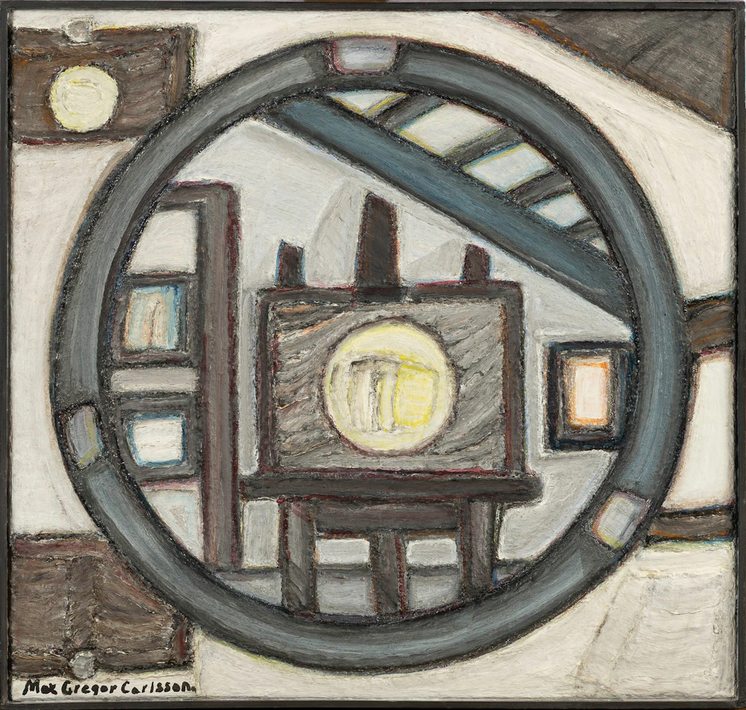 MAX GREGOR CARLSSON. "Spegelbild", olja på duk, signerad.