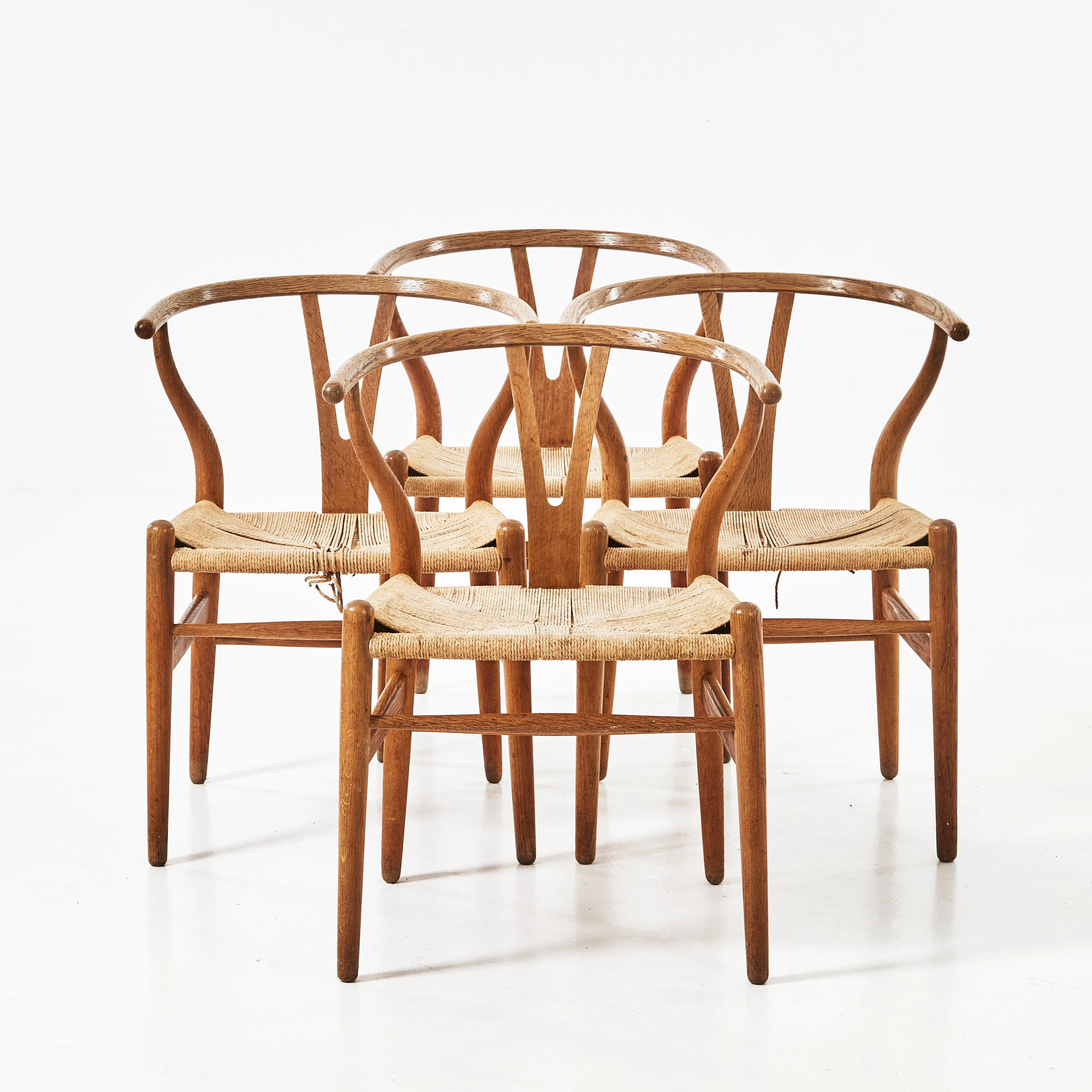 HANS J WEGNER. ”Y-stol”, 4 st., modell CH 24, Carl Hansen & Søn, Danmark