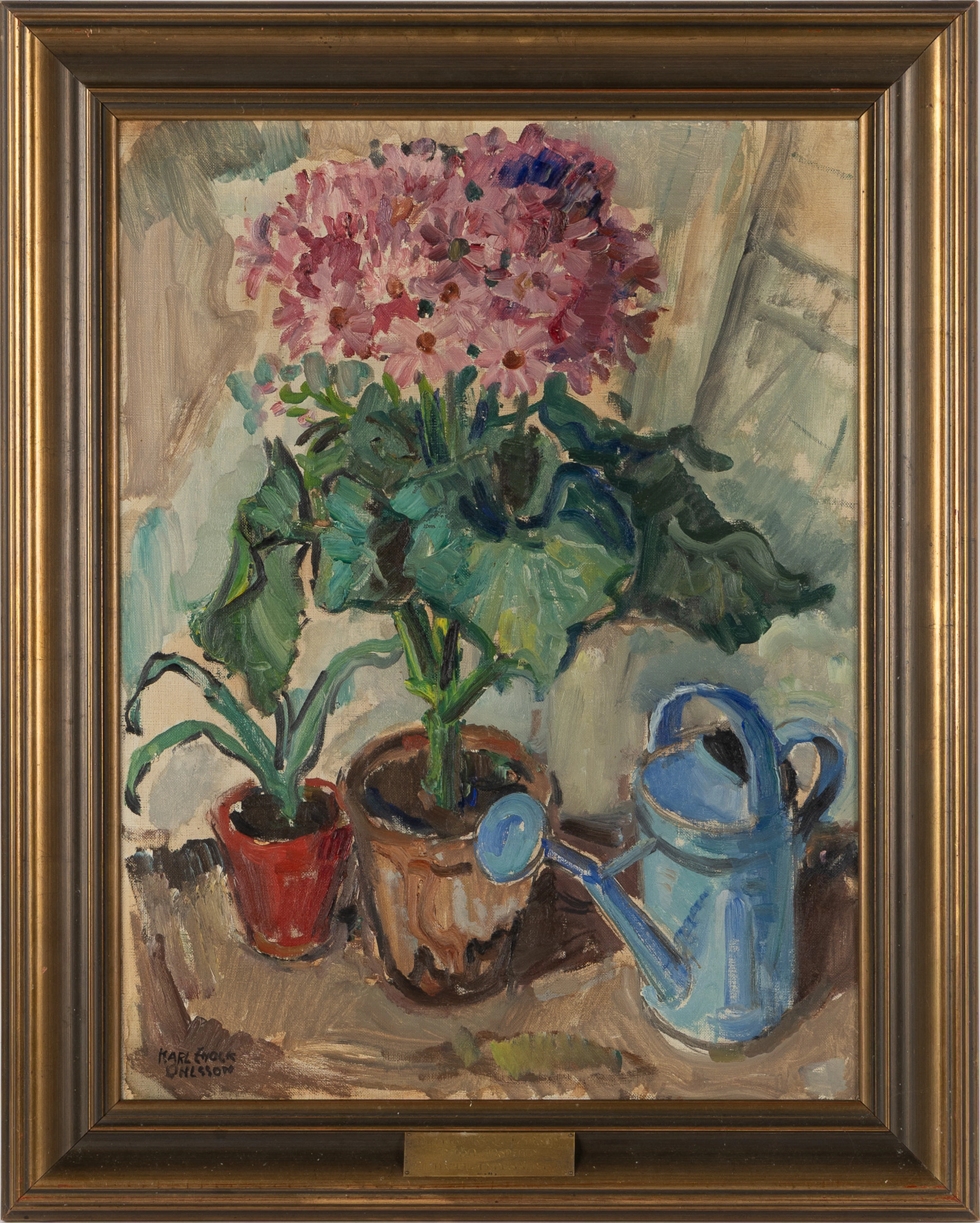 KARL ENOCK OHLSSON, (1889-1958). Stilleben, olja på duk.