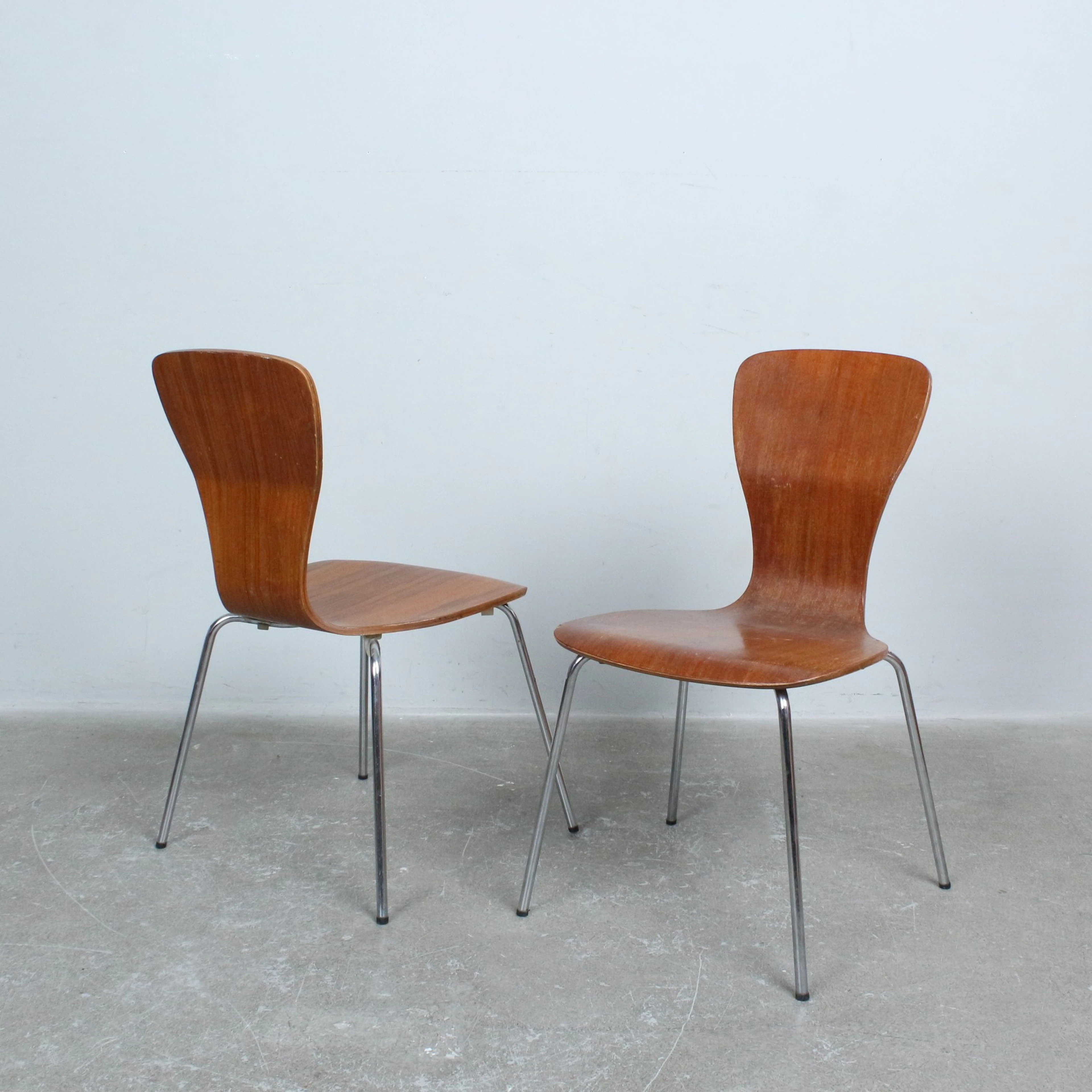 TAPIO WIRKKALA. für Asko, Paar Esszimmerstühle aus Teak, 1960er, Finnland.