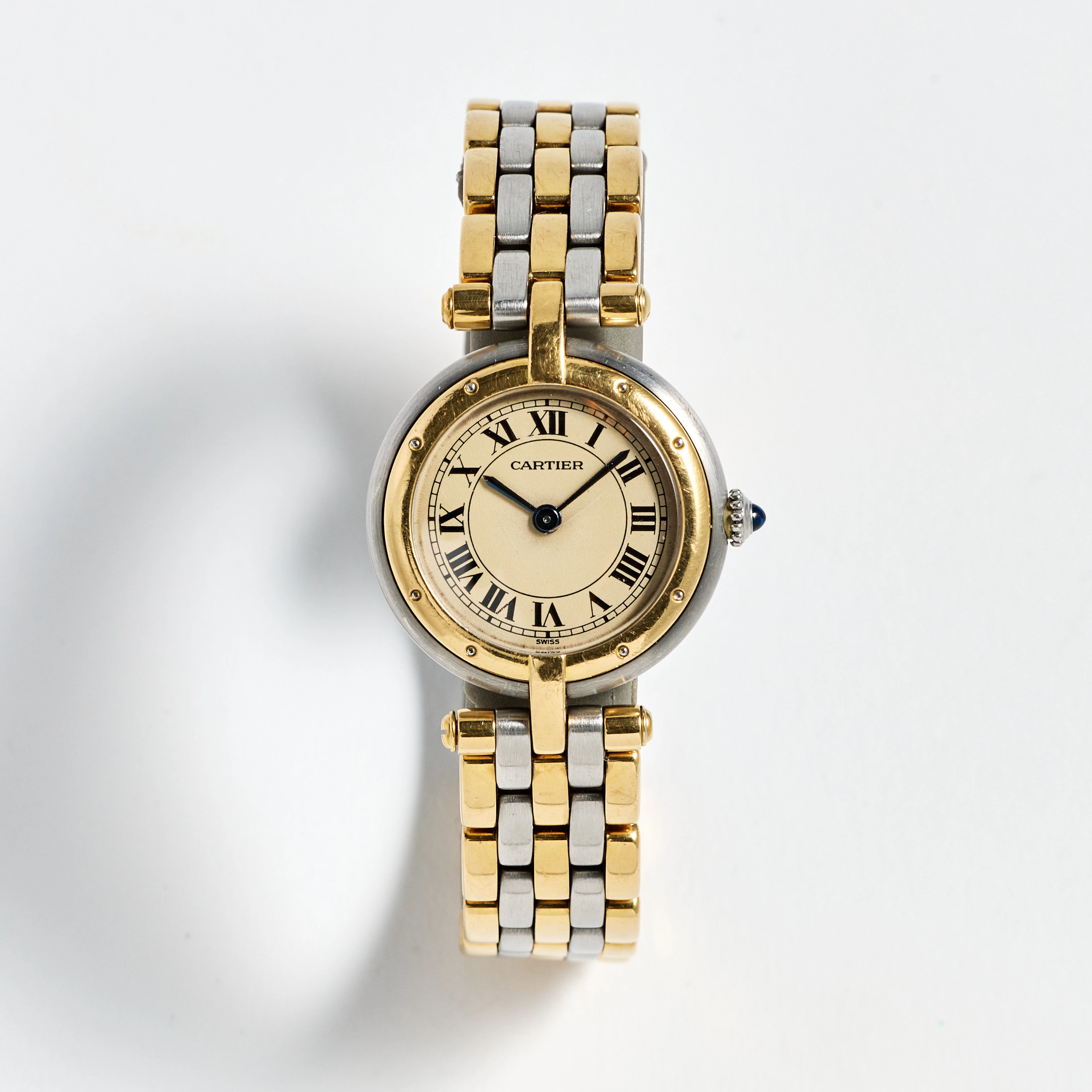 CARTIER, Panthère Vendome, armbandsur, 24 mm, stål/guld, ca 1992.