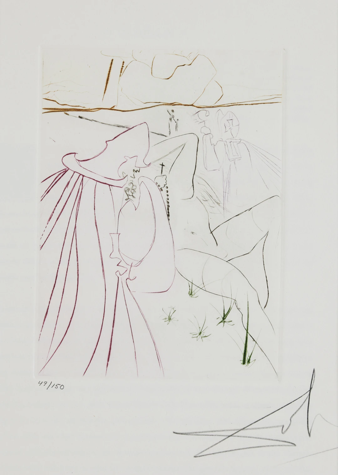 SALVADOR DALÍ. "La Ressuscitée" ur sviten "Le Décameron".