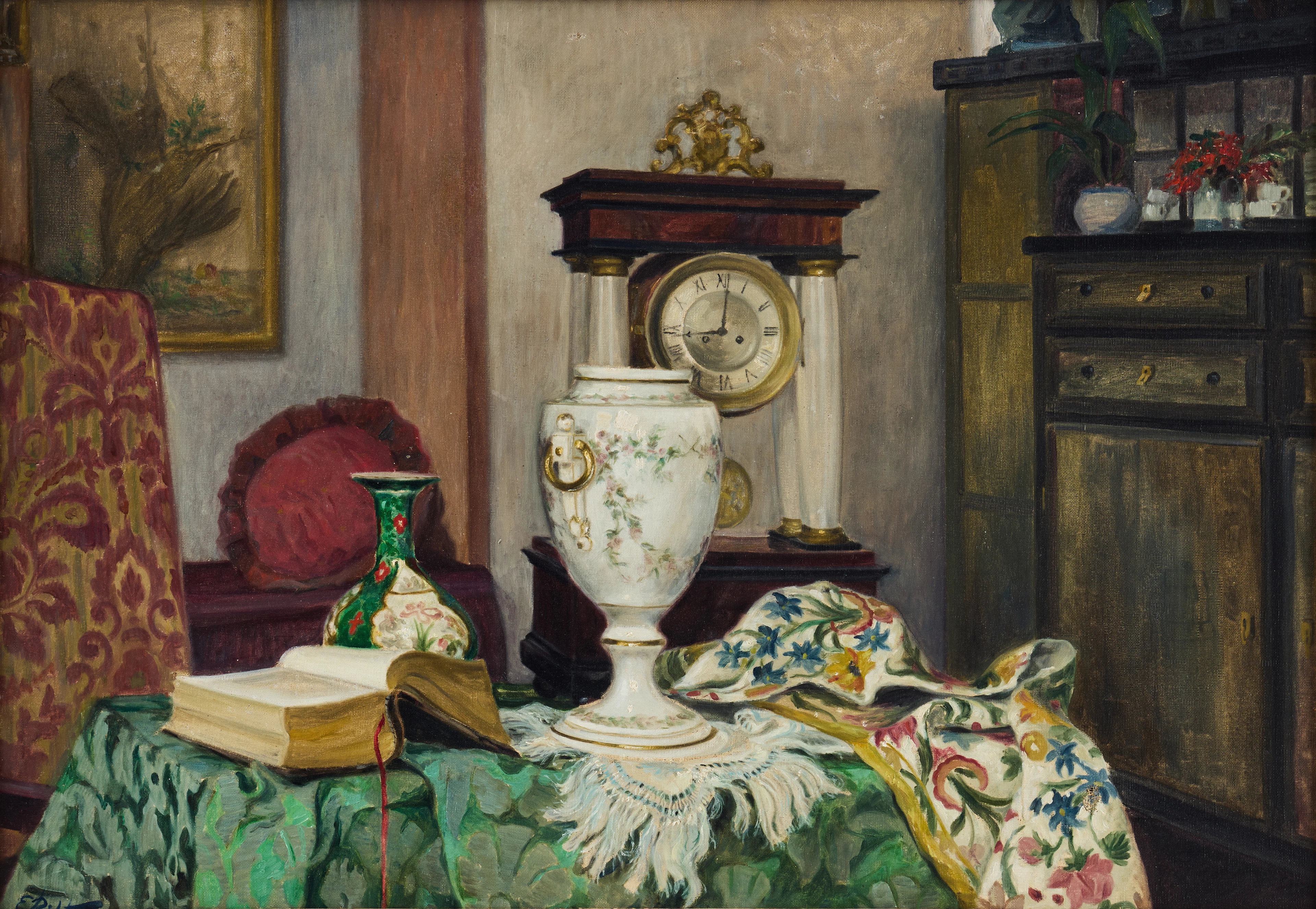 ÉDOUARD FRÉDÉRIC WILHEM RICHTER (FRANKRIKE 1844-1913). Rumsinteriör.