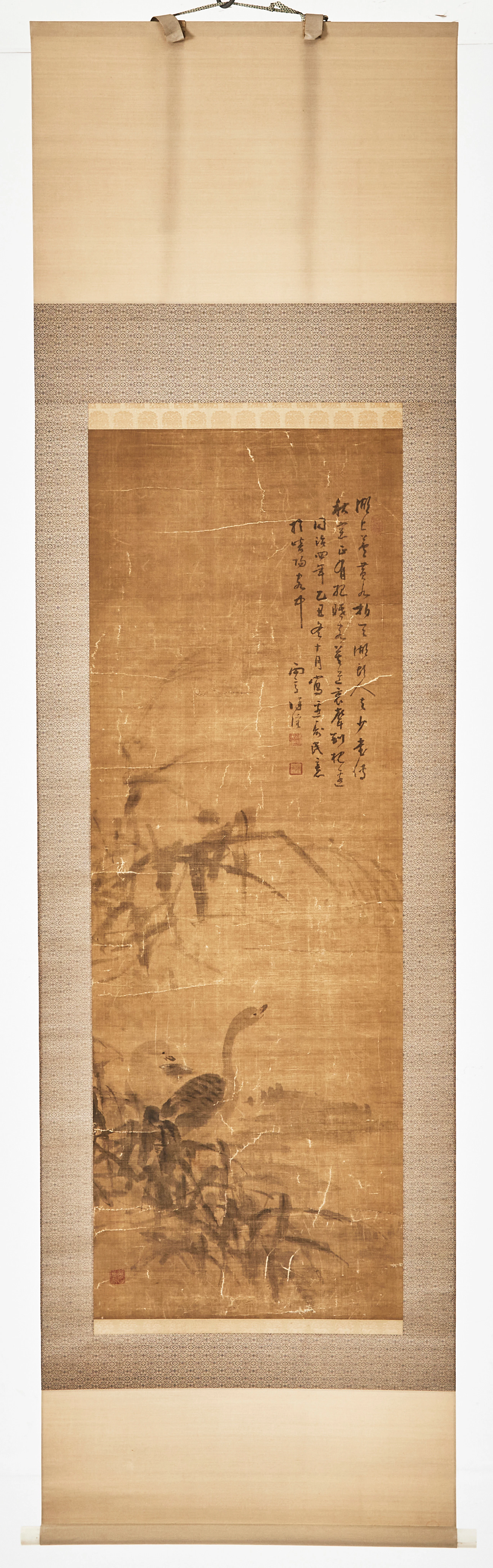 RULLMÅLNING, Kina, 1800-tal, i stil av Bian Shoumin (1684-1752), motiv