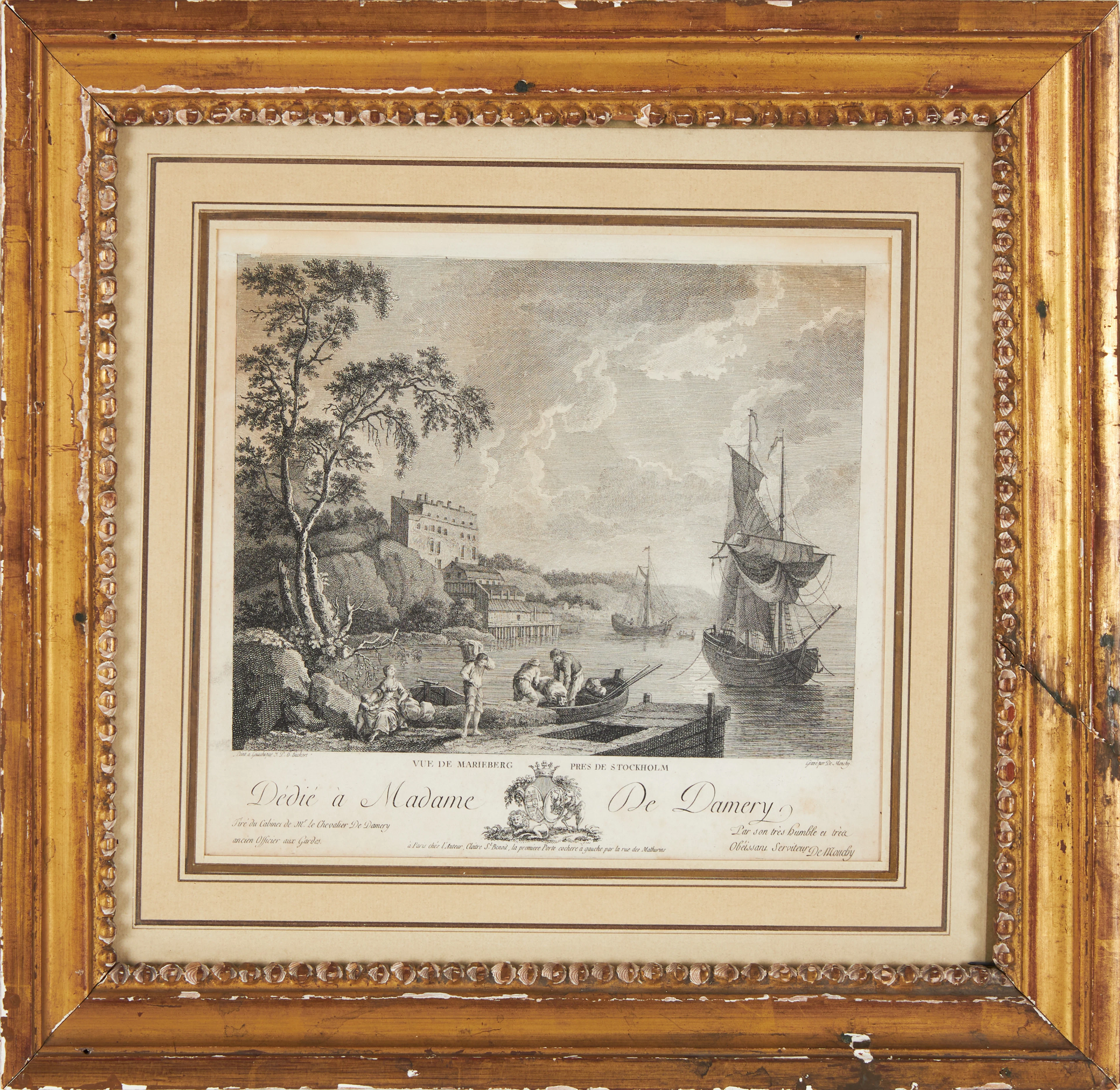 JACOB PHILIPP HACKERT (1737-1807). "Vue de Marieberg près de Stockholm"