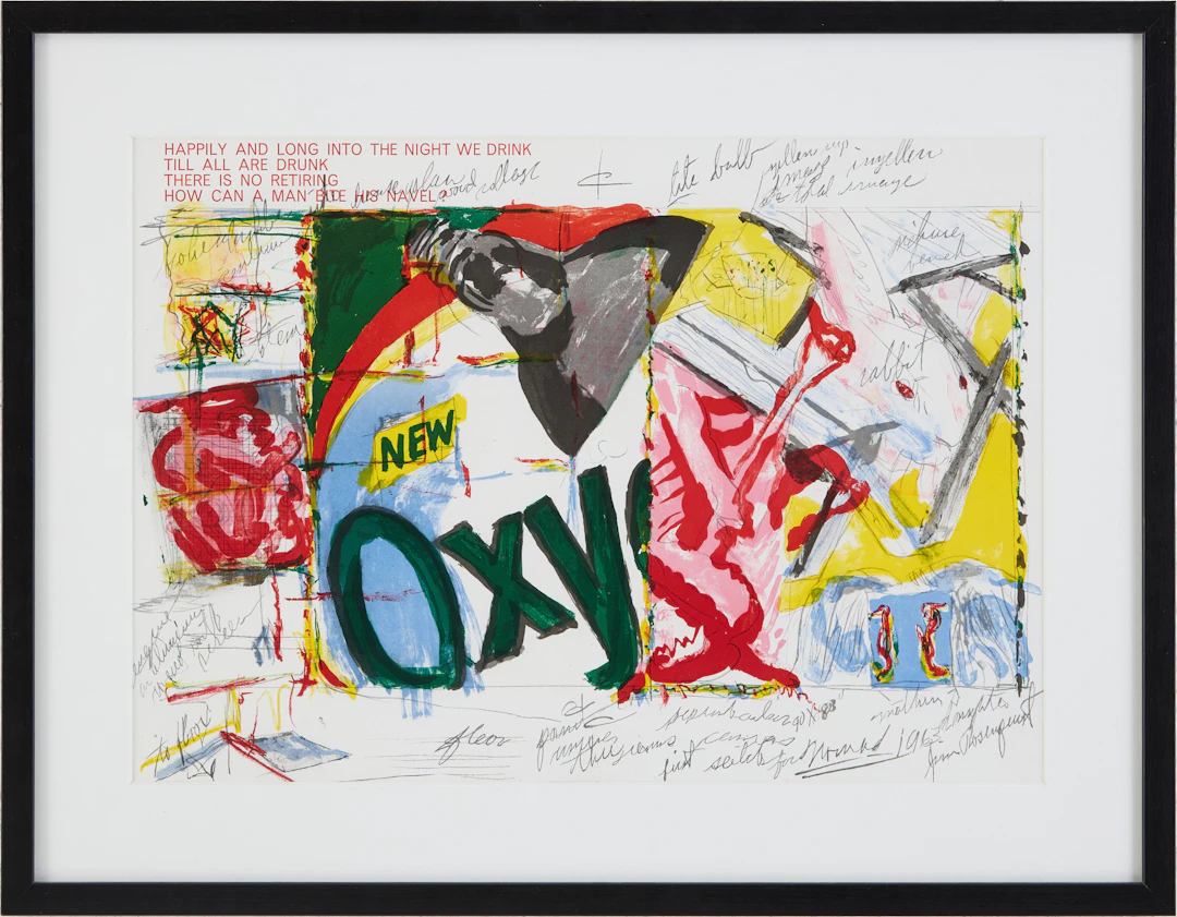 JAMES ROSENQUIST. "Oxy", från mappen "One Cent Life", signerad i trycket.