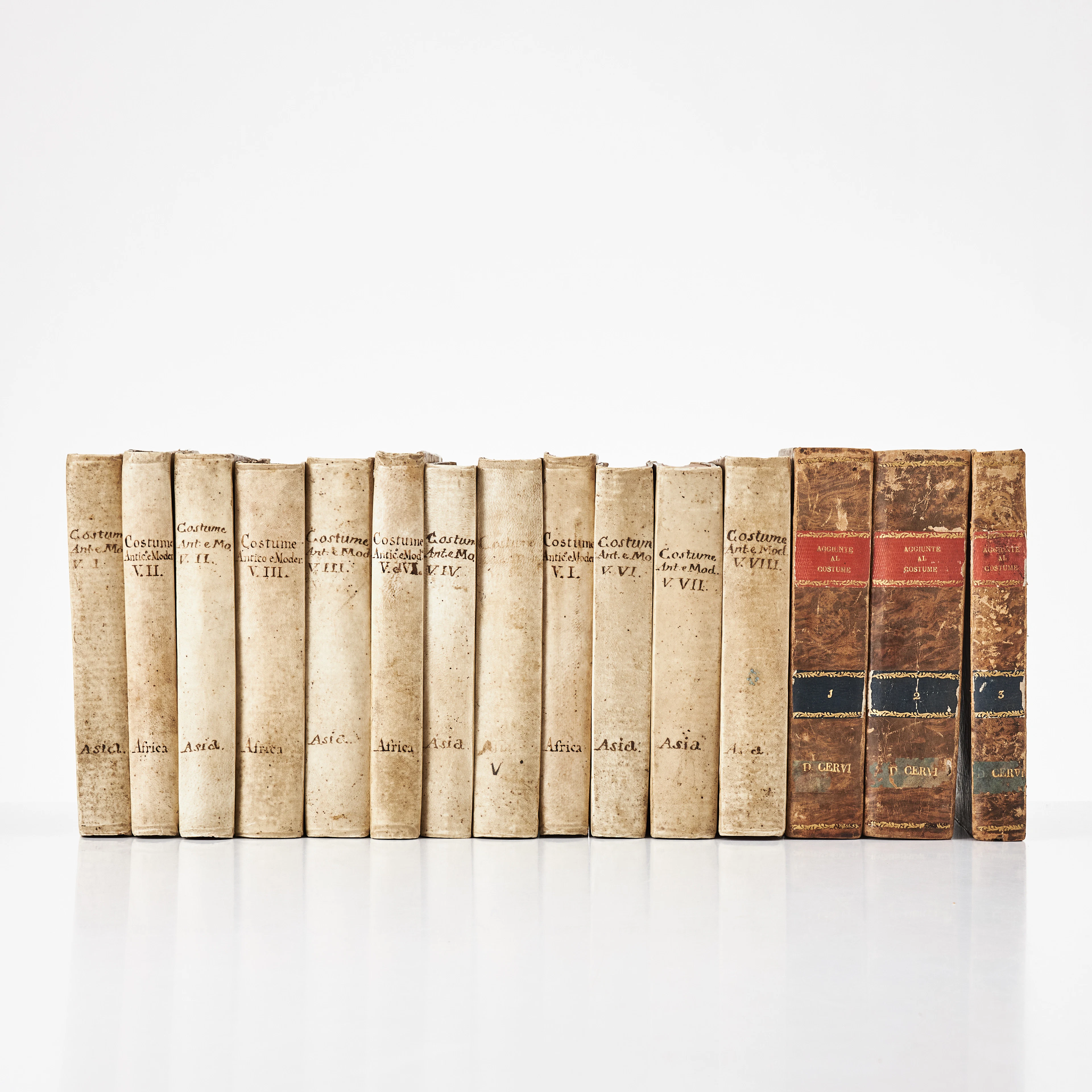 (15) FERRARIO, IL COSTUME ANTICO E MODERNO, Florens 1823-38, med handkolorerade
