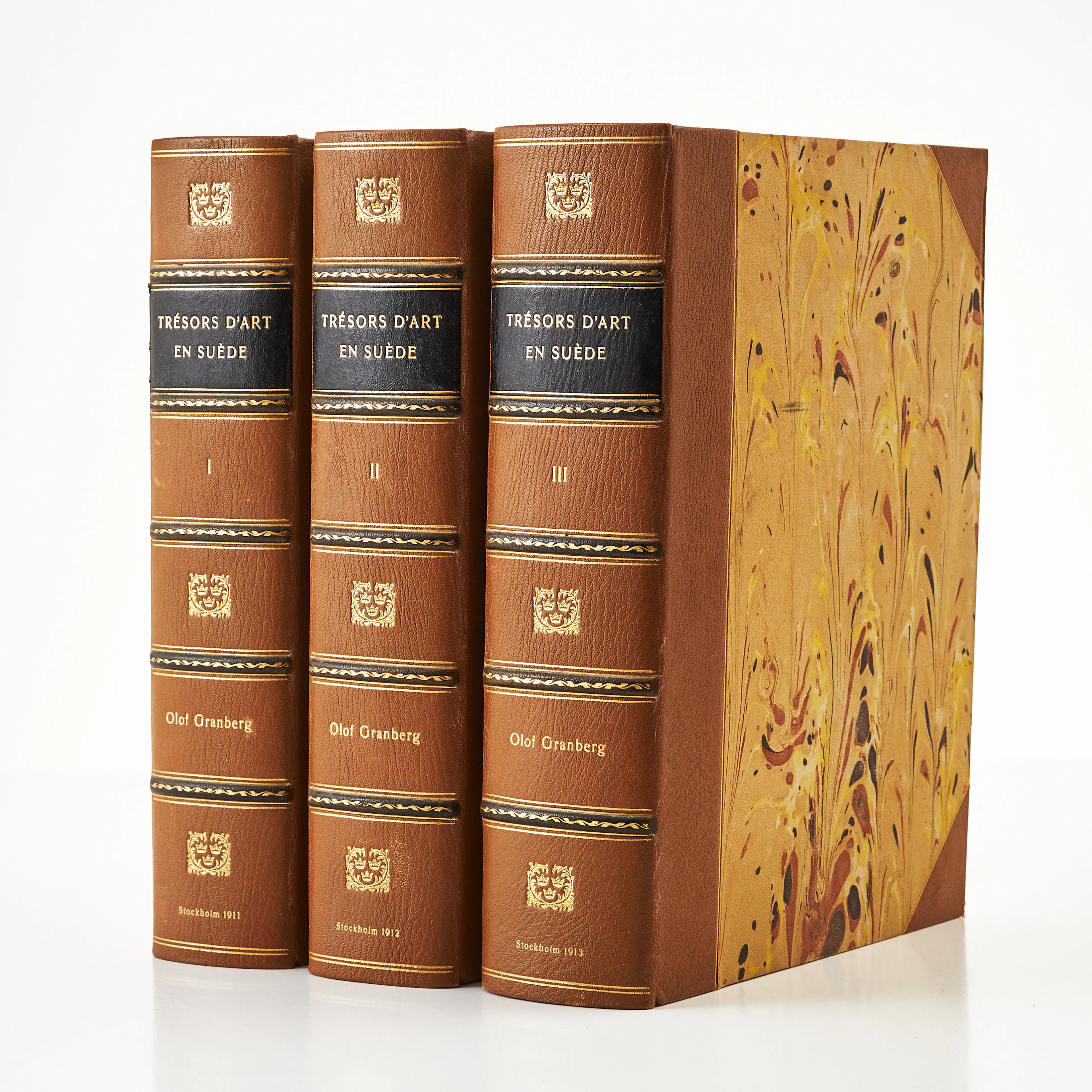 GRANBERGS INVENTORY OF FOREiGN ART IN SWEDEN. I-III. 1911-13. 3 VOLUMES.