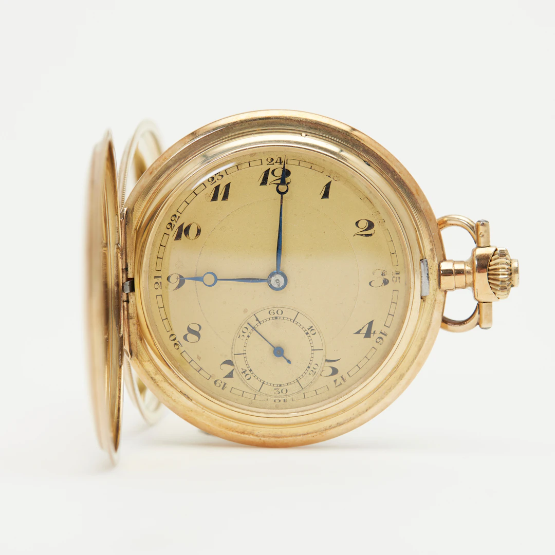 IWC SCHAFFHAUSEN. Monopol, Savonnette-Taschenuhr, 585er Gelbgold