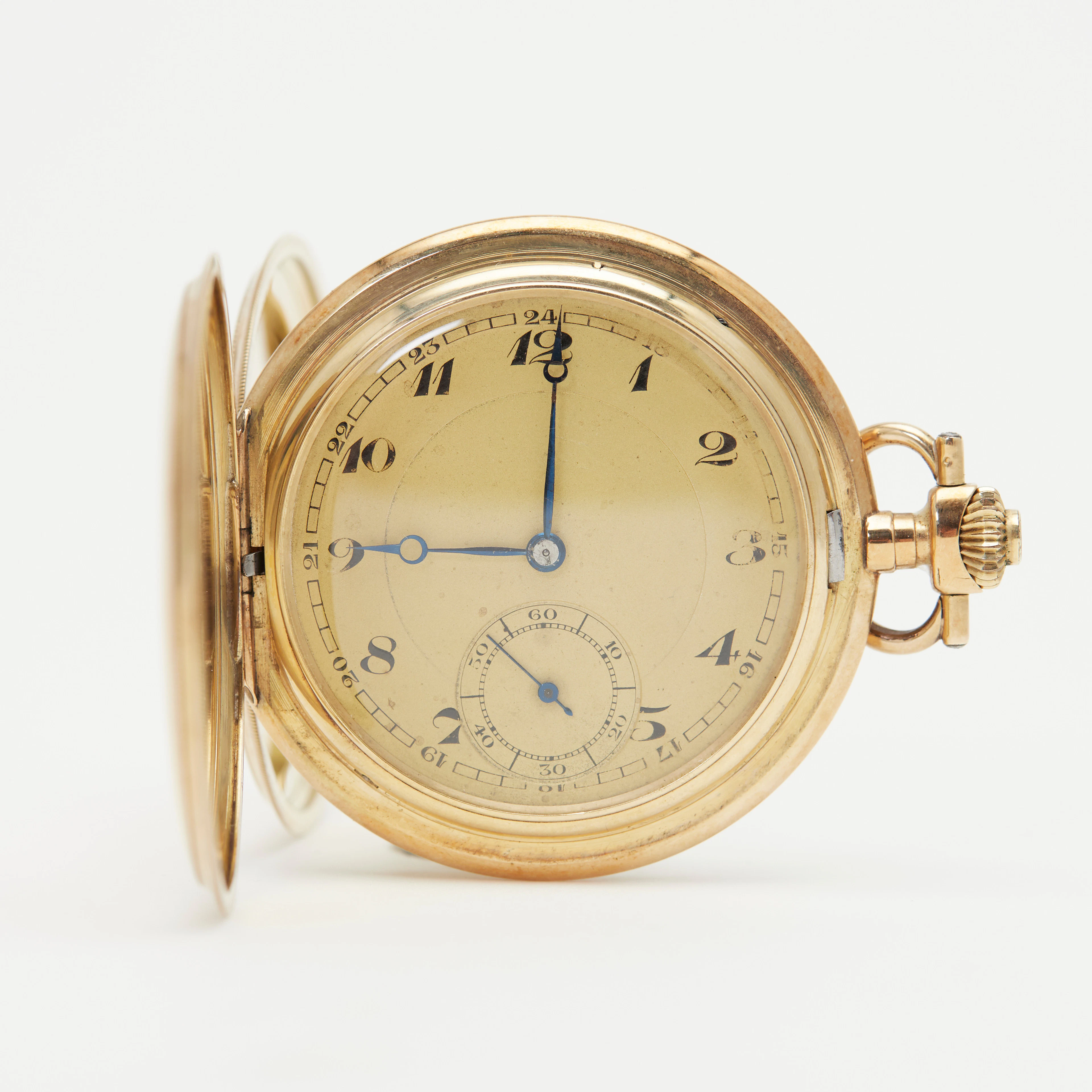 IWC SCHAFFHAUSEN. Monopol, Savonnette-Taschenuhr, 585er Gelbgold