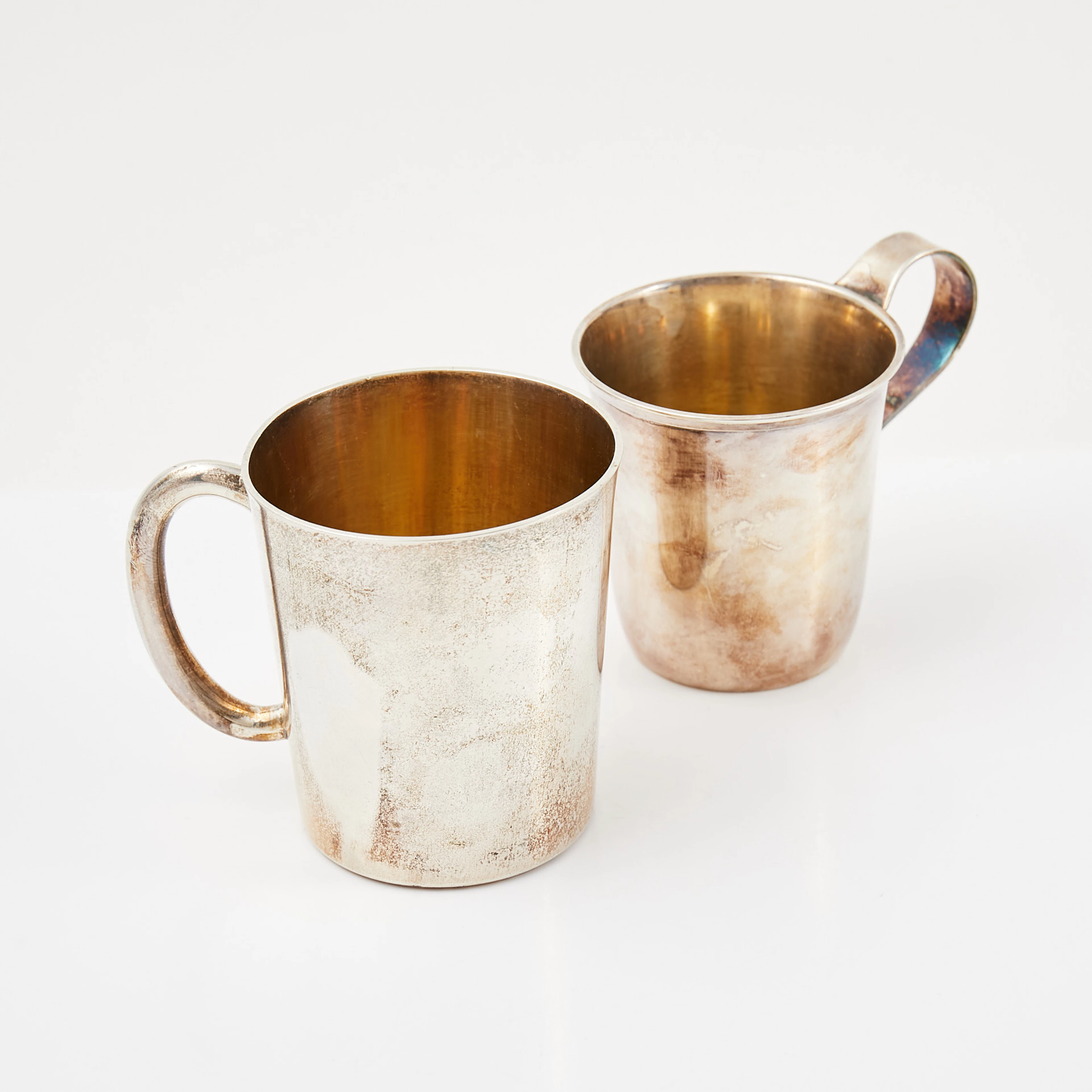 MUGGAR, 2 st, silver, olika modeller, GAB, Stockholm, 1932-43.