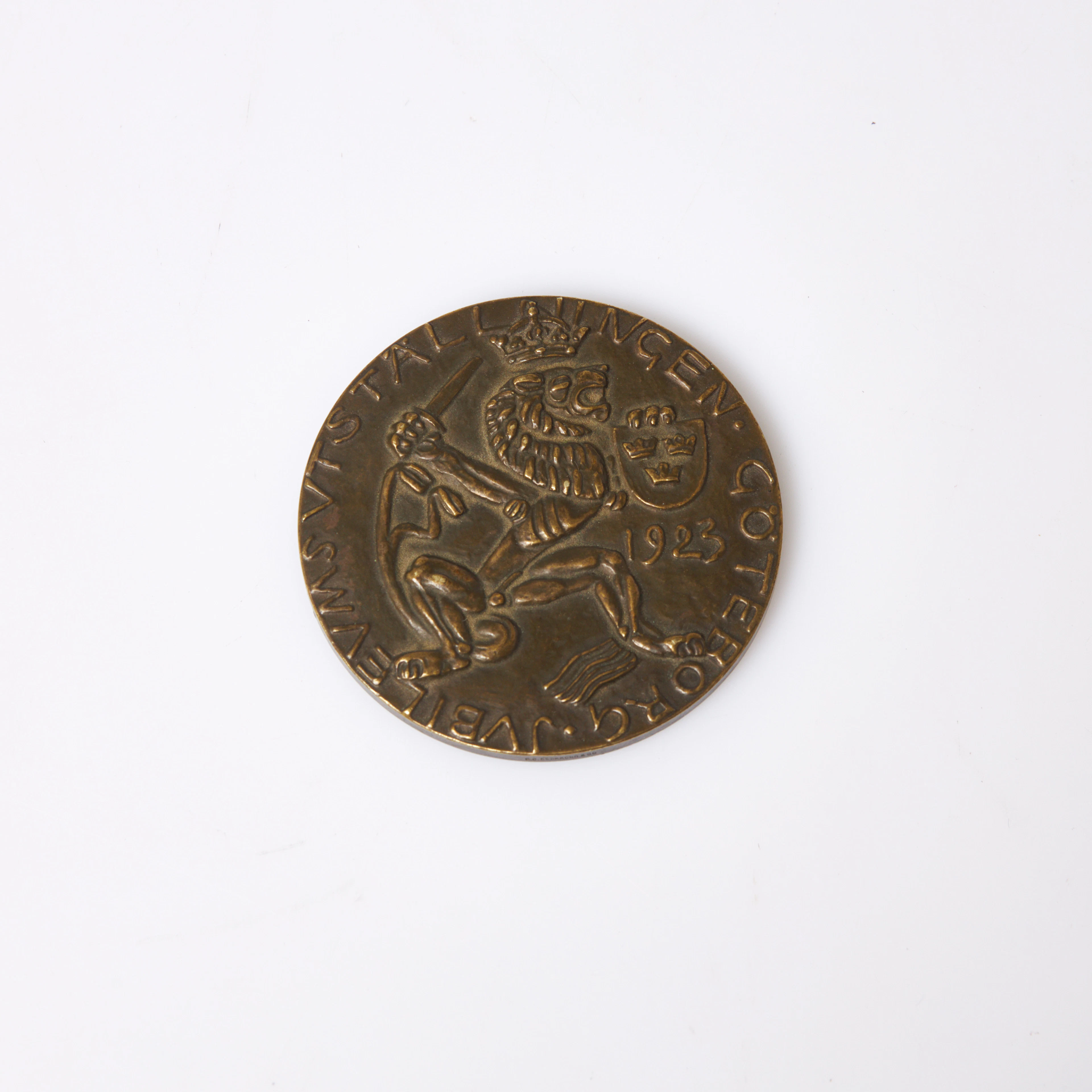 JUBILEUMSMEDALJ. Carl Milles, 1923, Göteborg, brons.