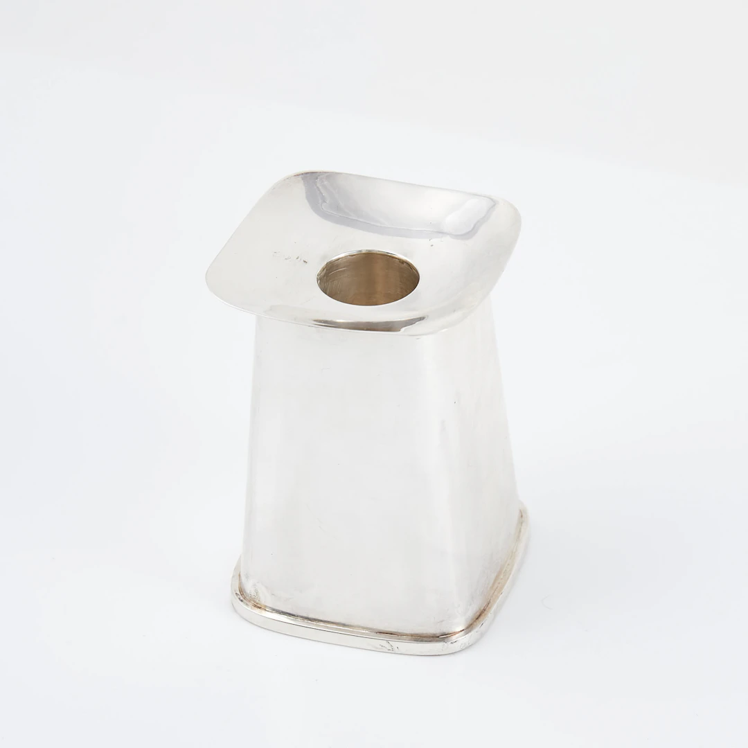 LJUSSTAKE. Silver, Svensson Seftr Ingemar Magnusson, Simrishamn, 1971, fylld.