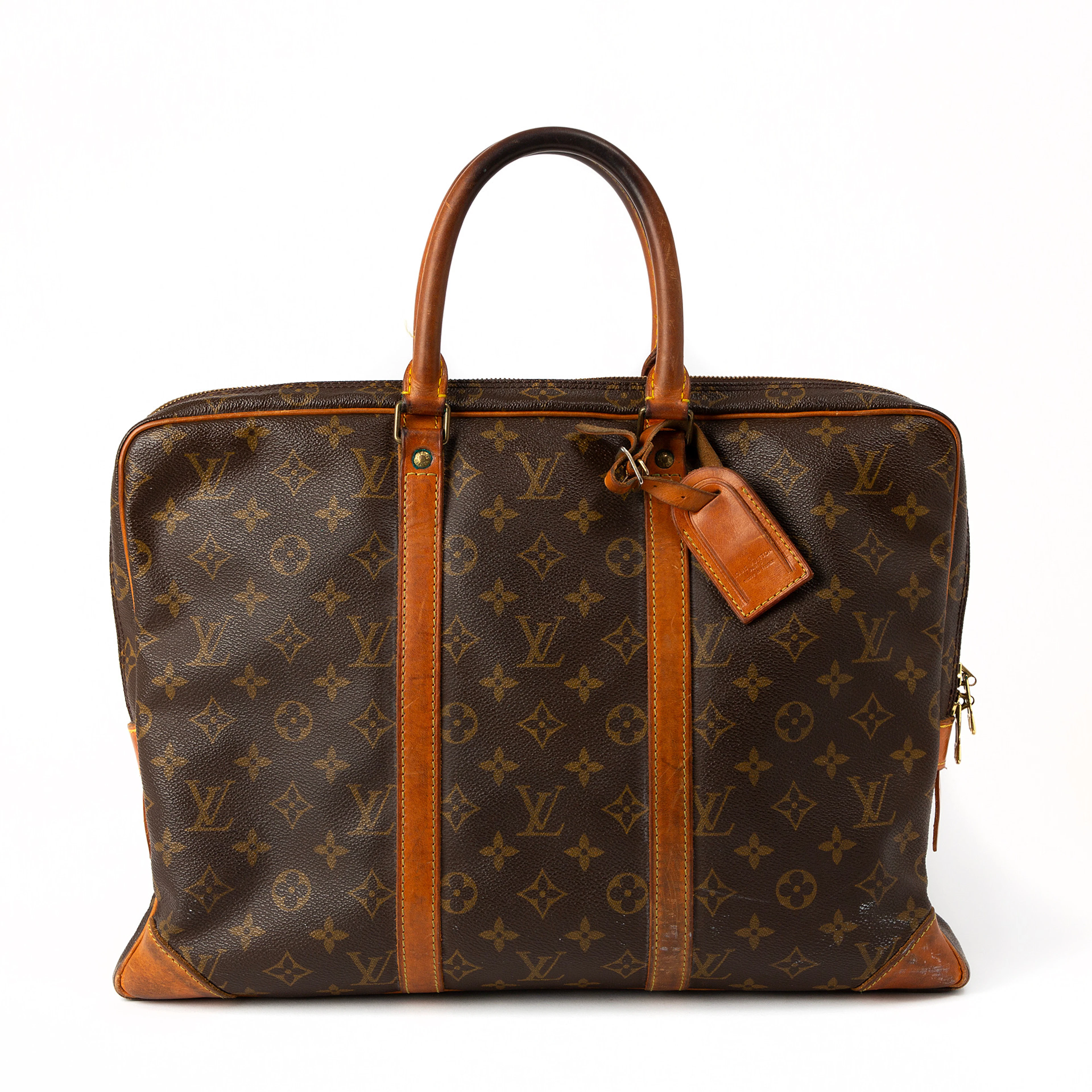 LOUIS VUITTON. Portfölj, canvas.
