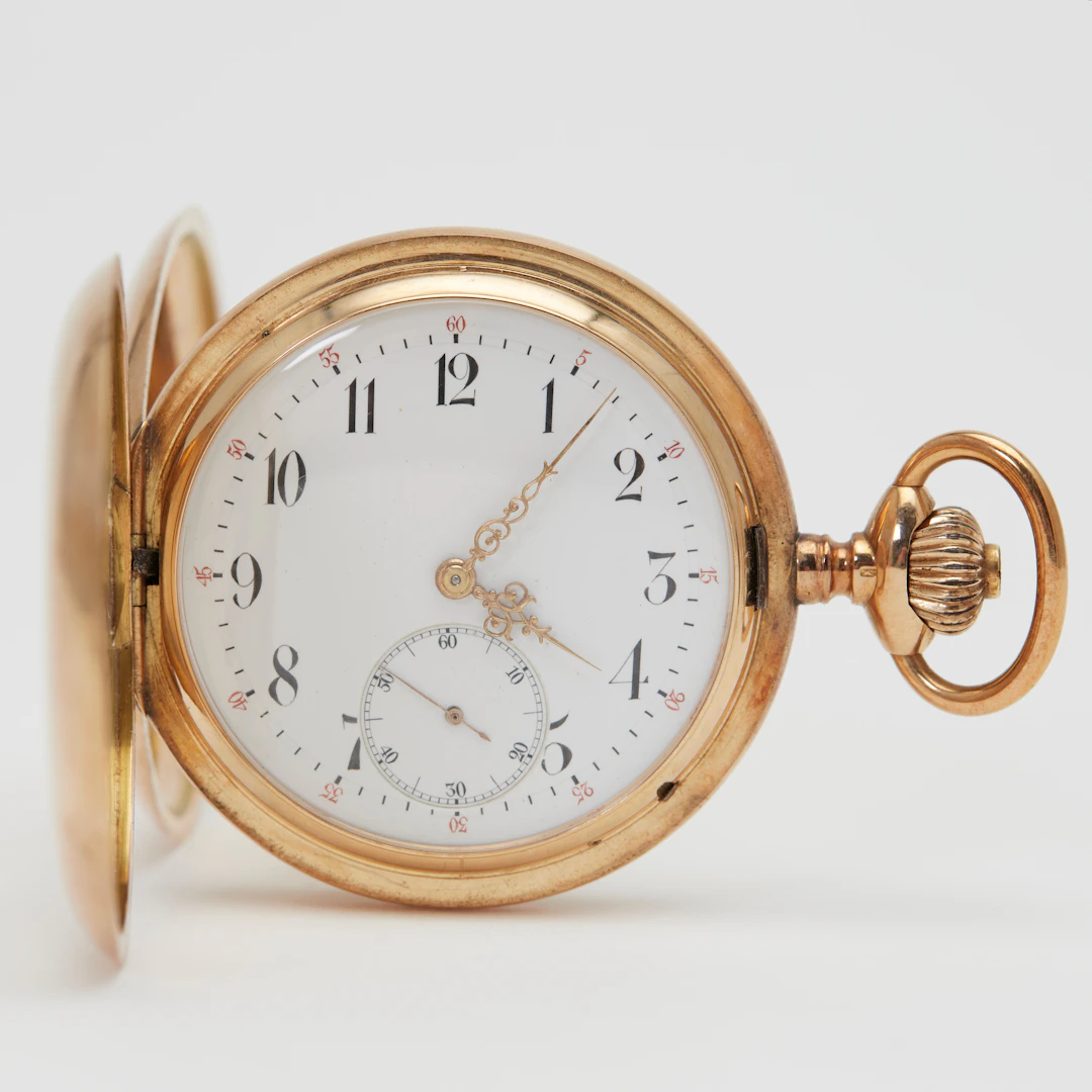 IWC SCHAFFHAUSEN. Savonnette-Taschenuhr, 585er Roségold, um 1908, Schweiz.