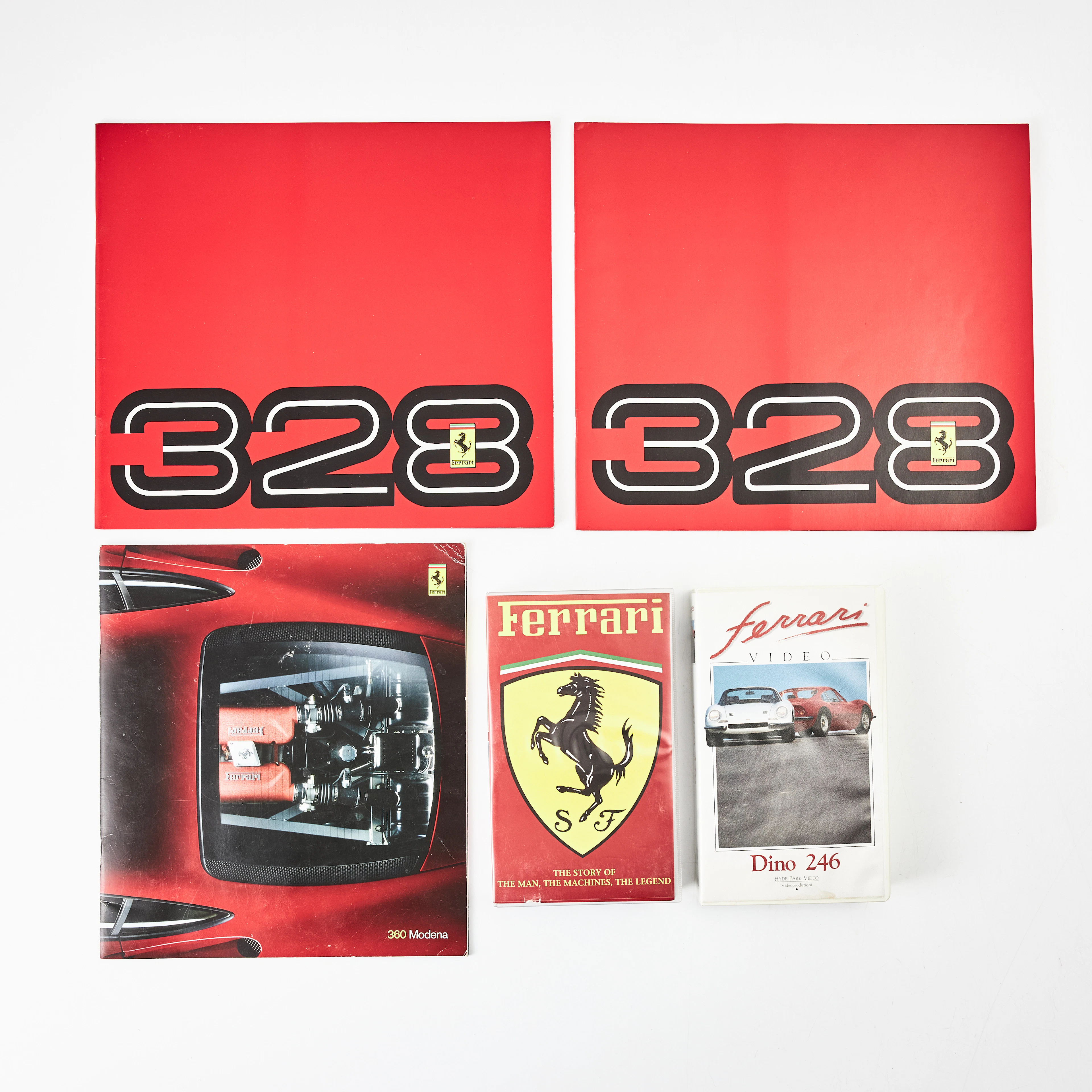 FERRARI. Broschyrer och videofilmer, 3 + 2, med Ferrari 360 Modena