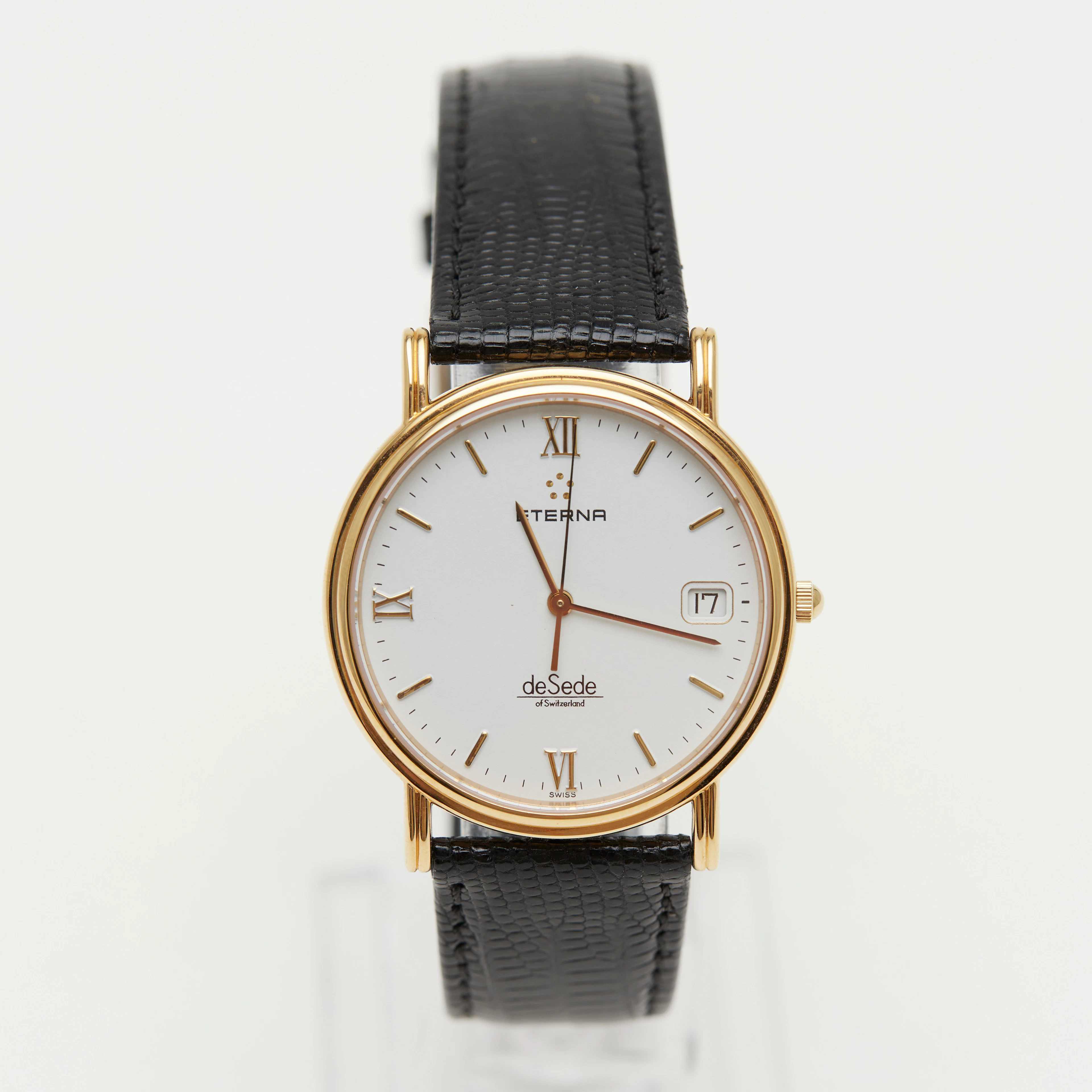 ETERNA. De Sede, Armbanduhr, Quarz, Leder, Stahl, 1990er Jahre, Schweiz.