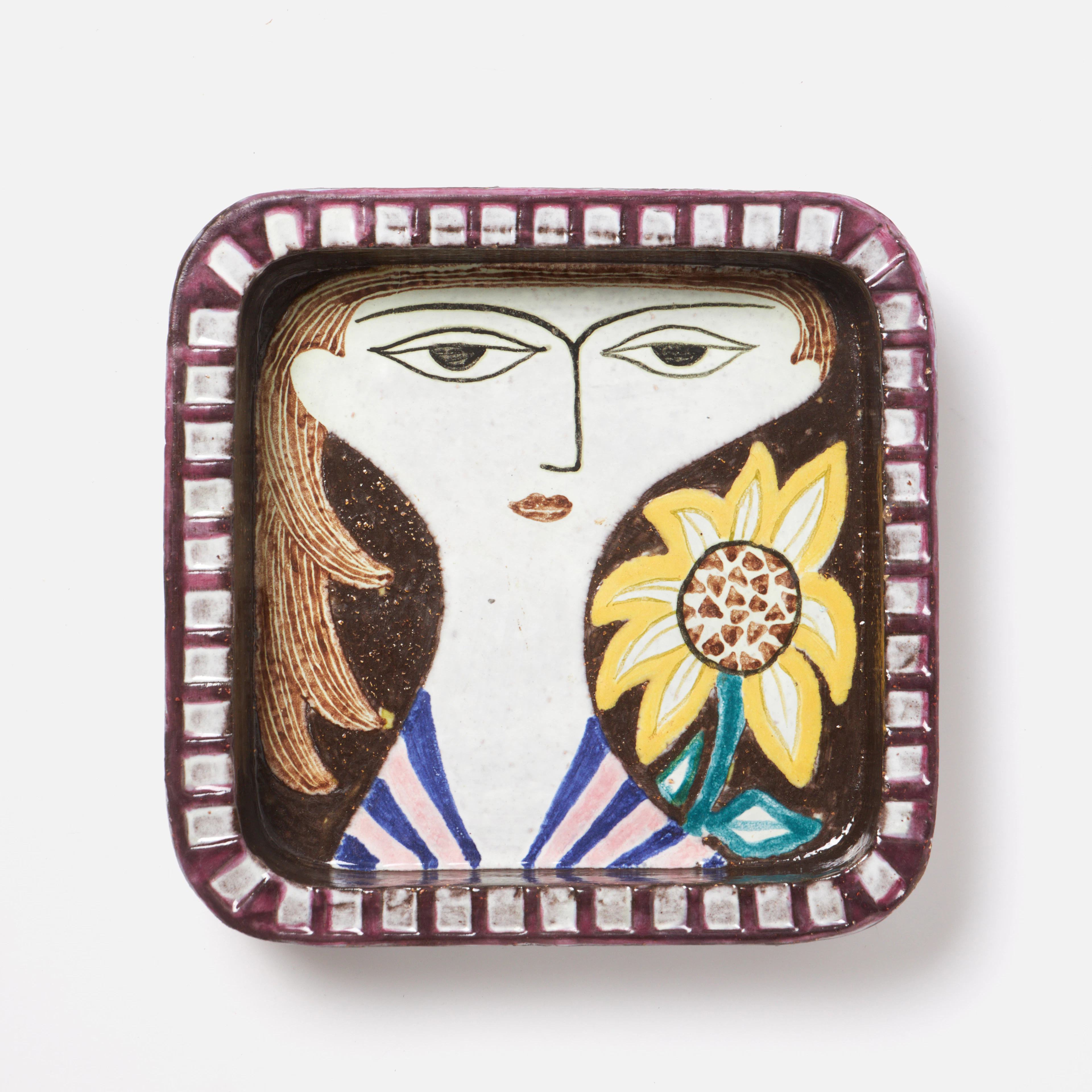 MARI SIMMULSON. Skålfat, modell 4157, Upsala-Ekeby, 1950/60-tal.