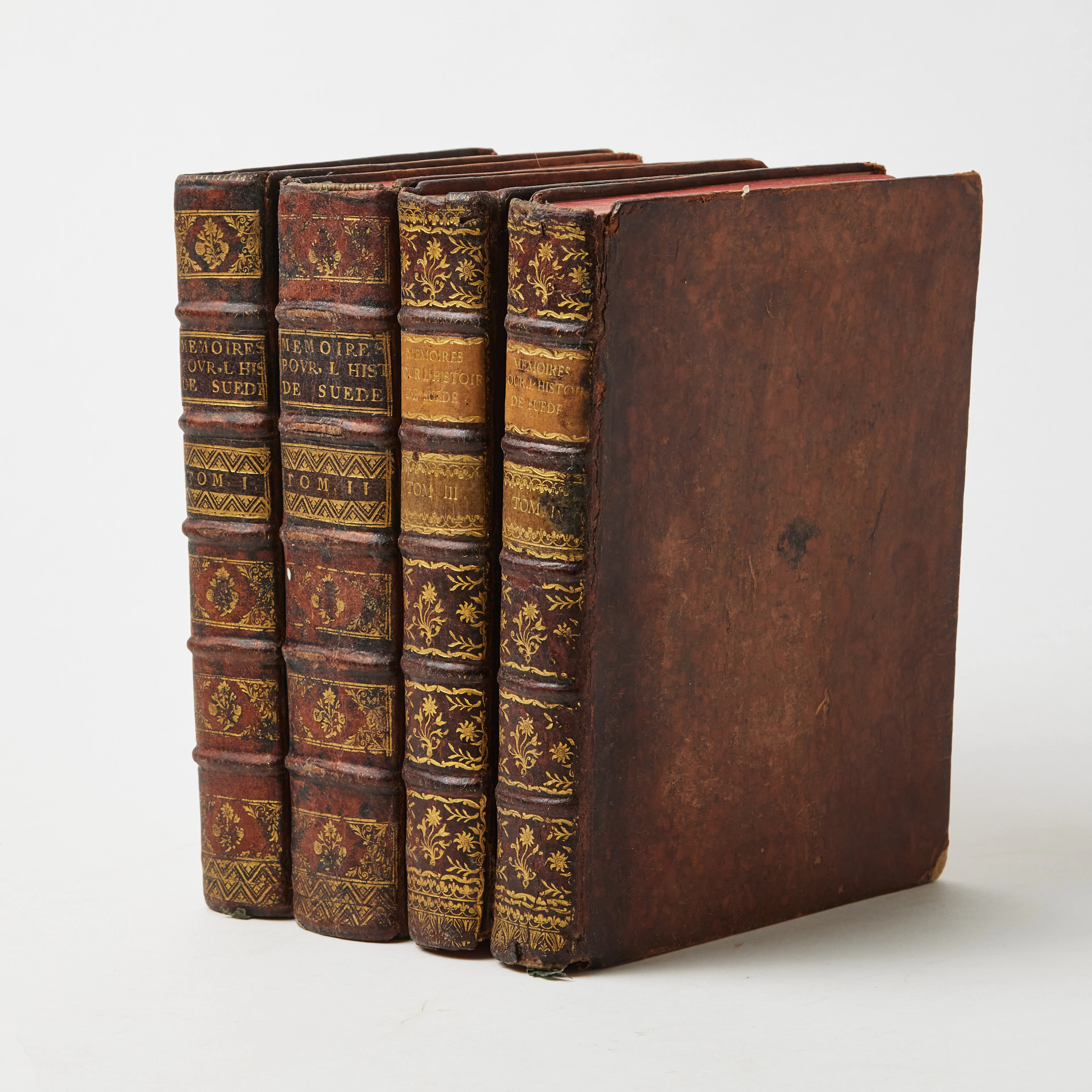 ARCKENHOLTZ: MEMOIRES CONCERNANT CHRISTINE REINE DE SUEDE. I-IV, 1751-1760.
