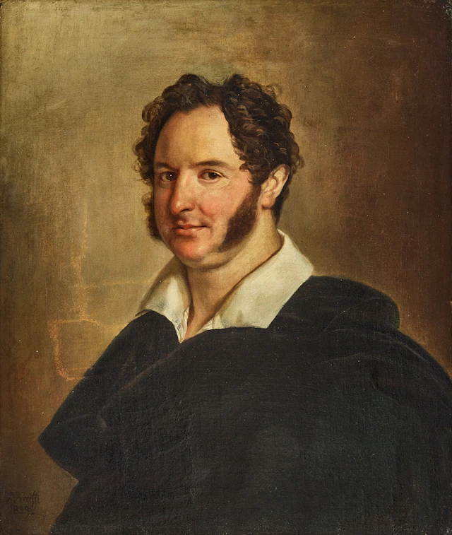 PER KRAFFT D.Y. (1777-1863). Porträtt föreställande högreståndsman