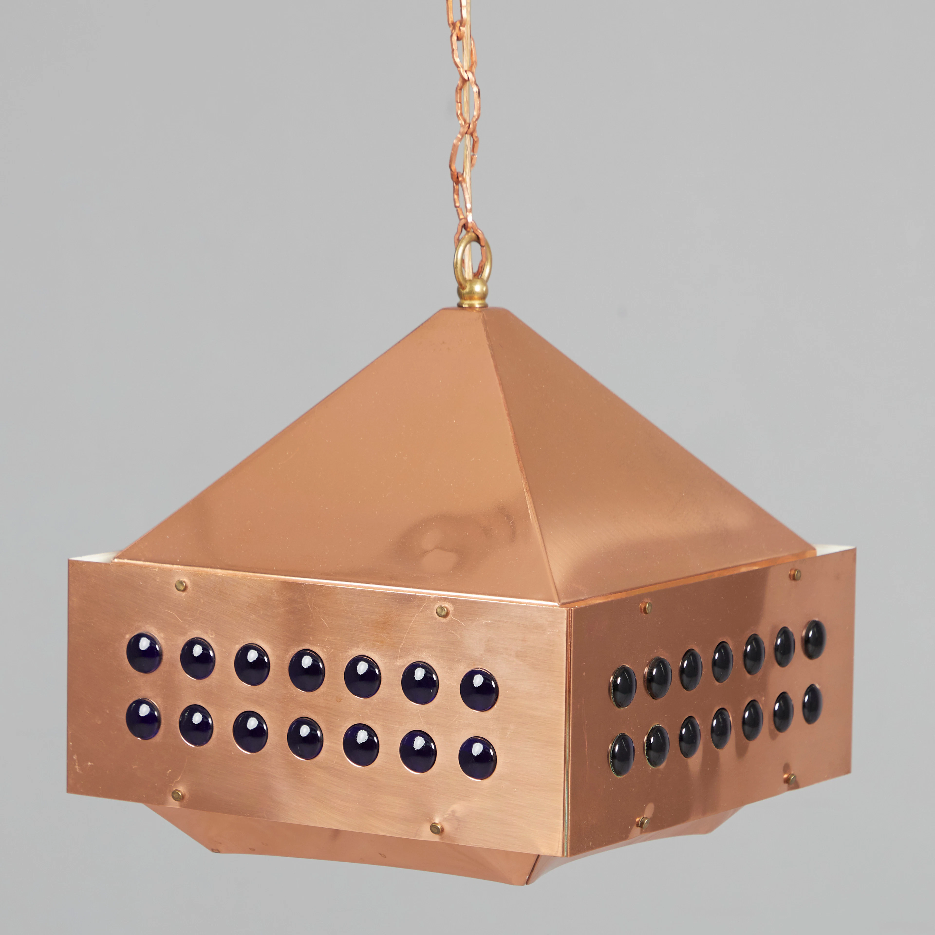 HANS-AGNE JAKOBSSON. Markaryd. Pendelleuchte / Deckenlampe, Kupfer