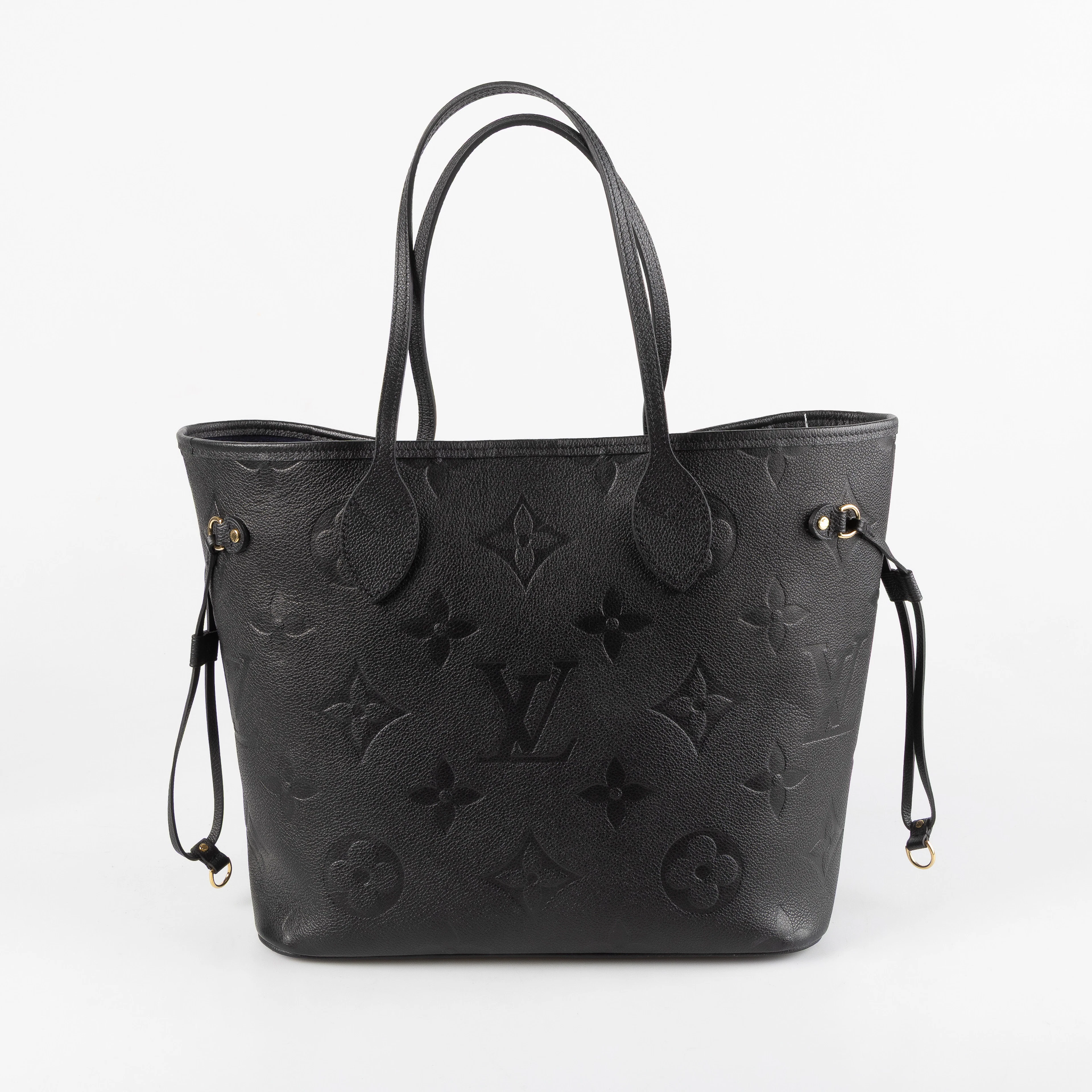 LOUIS VUITTON. Väska, "Neverfull MM", Monogram Empreinte Leather.