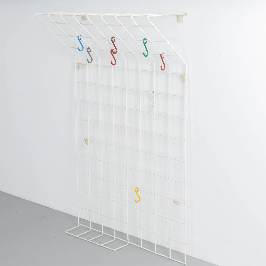 KARL FICHTEL. Drahtwerke Erlau. Gitter Wandgarderobe, Deutschland