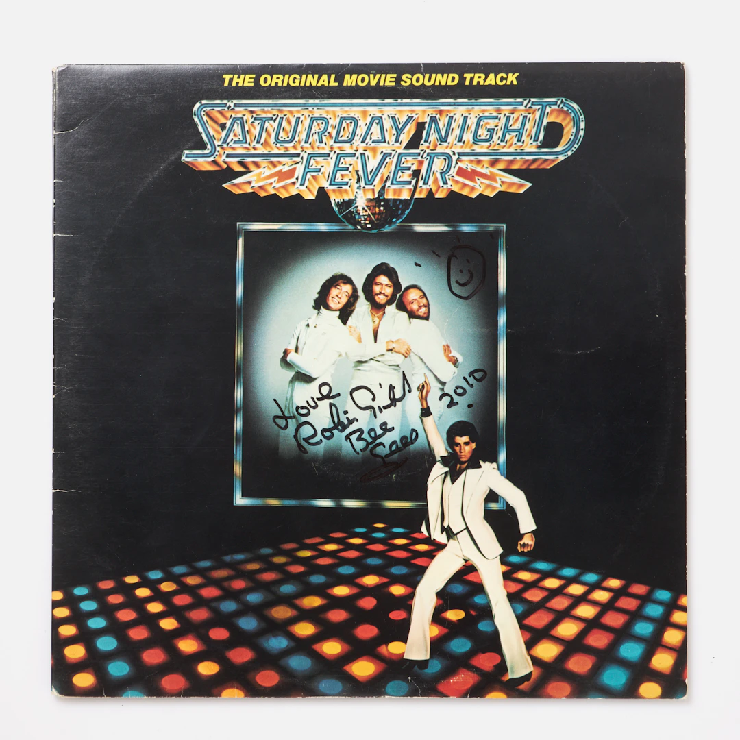 ROBIN GIBB, (Bee Gees), signerad skiva, Lpn "Saturday Night Fever"